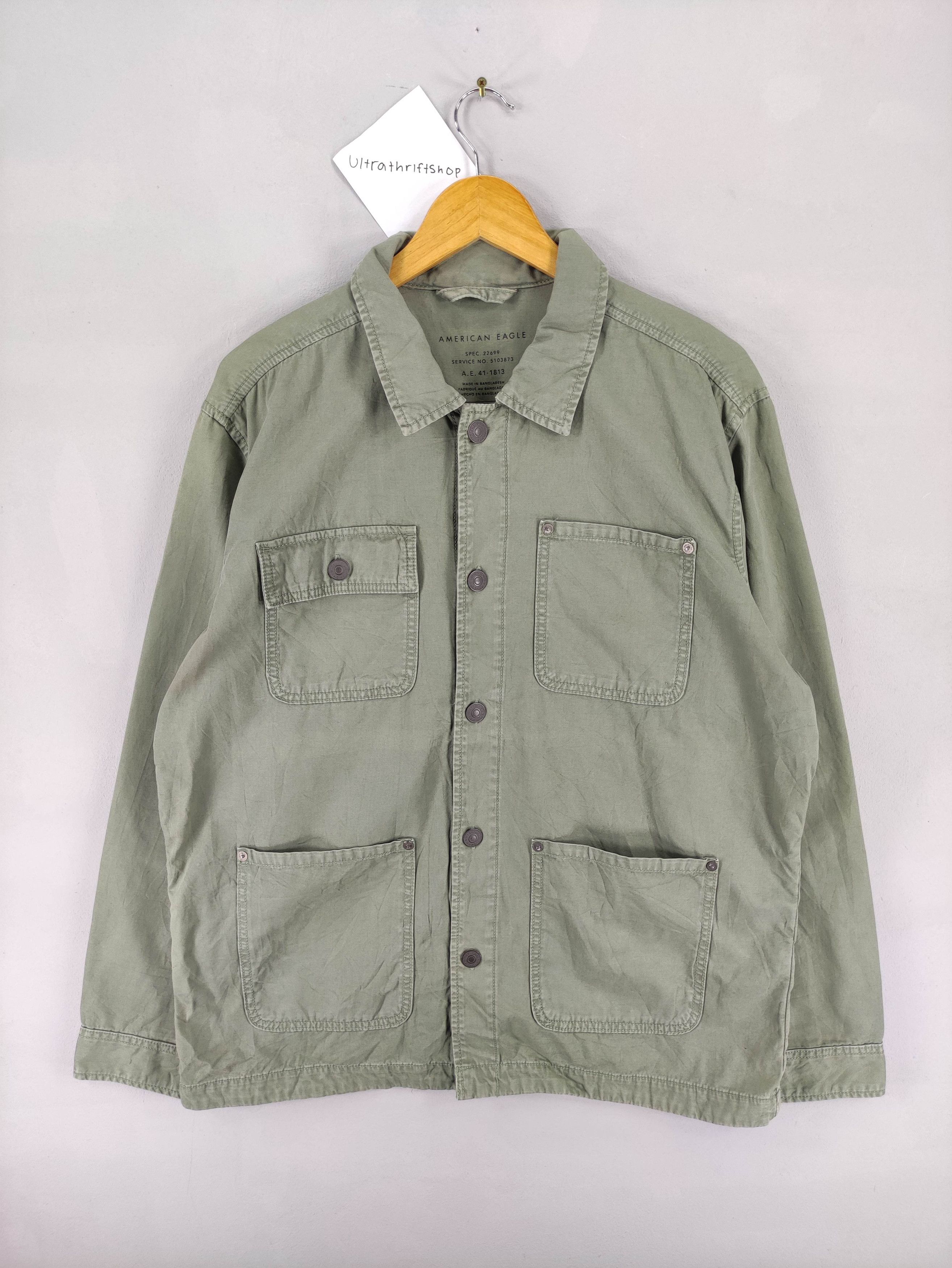 American Eagle Outfitters Vintage American Eagle Chore Jacket Cotton Size US L / EU 52-54 / 3 - 1 Thumbnail