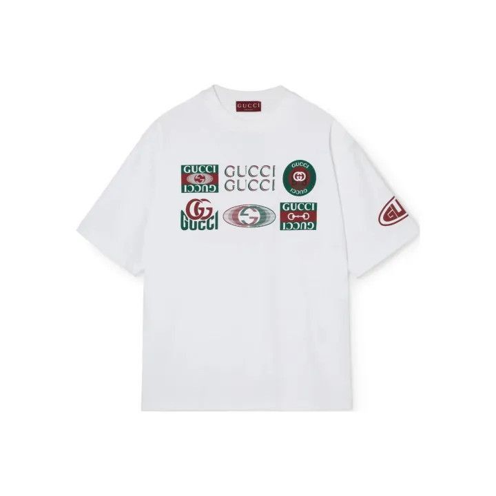 Gucci Gucci Gucci Letter Logo Print Short Sleeve T-shirt -2506 Size US M / EU 48-50 / 2 - 1 Thumbnail