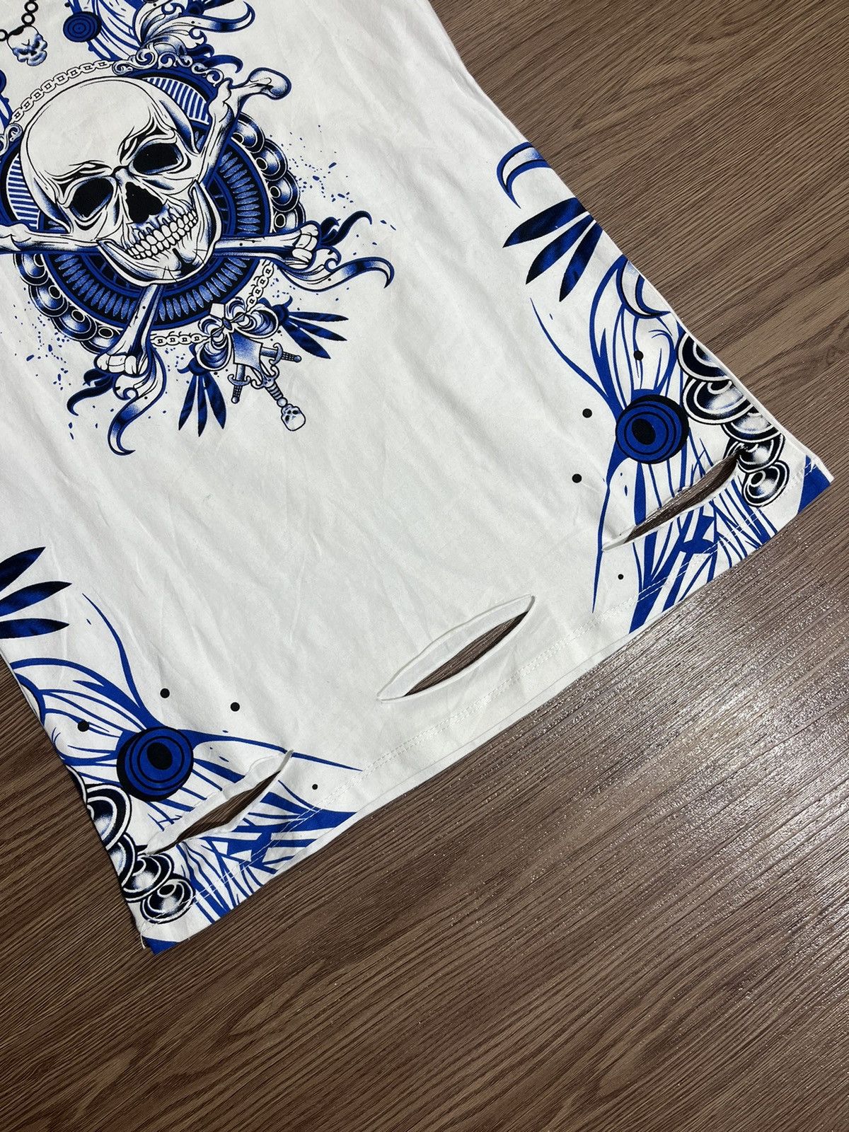 Ed Hardy × Japanese Brand Sick Y2k pierced Skull ripped tee Ed hardy style Size US S / EU 44-46 / 1 - 7 Thumbnail