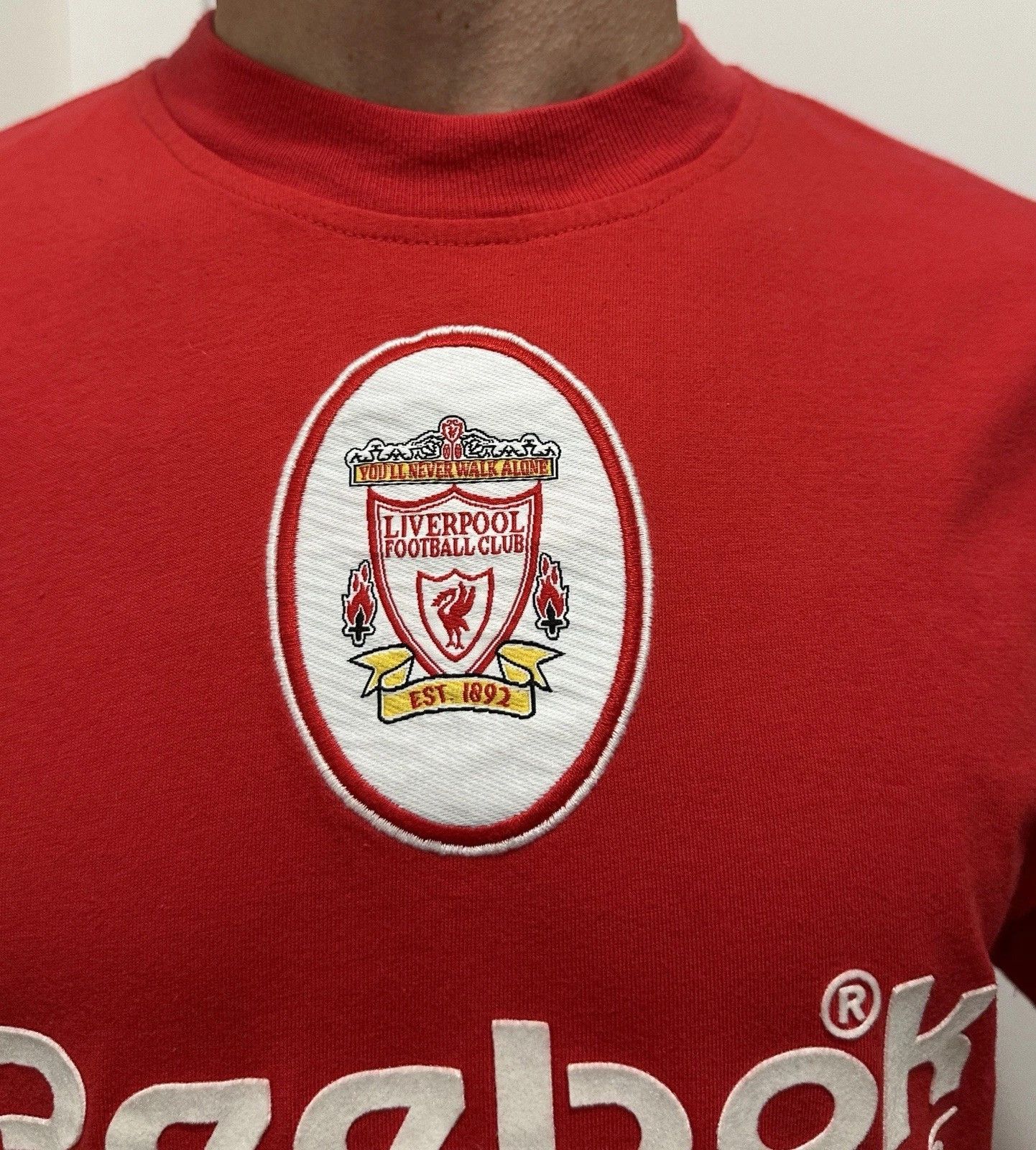 Reebok Vintage 1990s Liverpool Training T-Shirt Mens Reebok Soccer Size US M / EU 48-50 / 2 - 8 Thumbnail