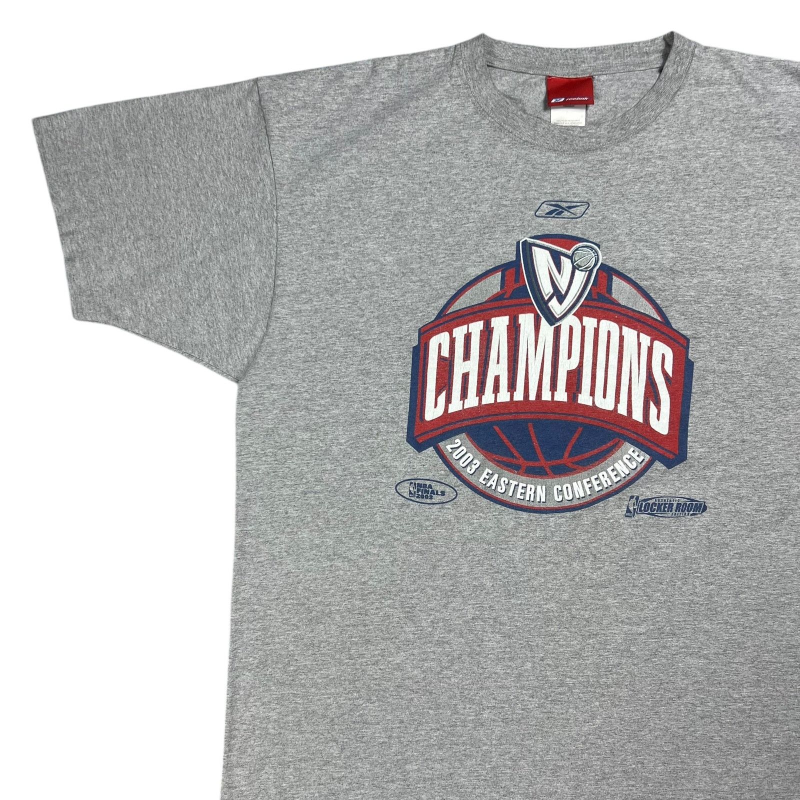 NBA × Reebok × Vintage 2003 New Jersey Nets Easter conference Champions locker tee Size US XXL / EU 58 / 5 - 4 Thumbnail