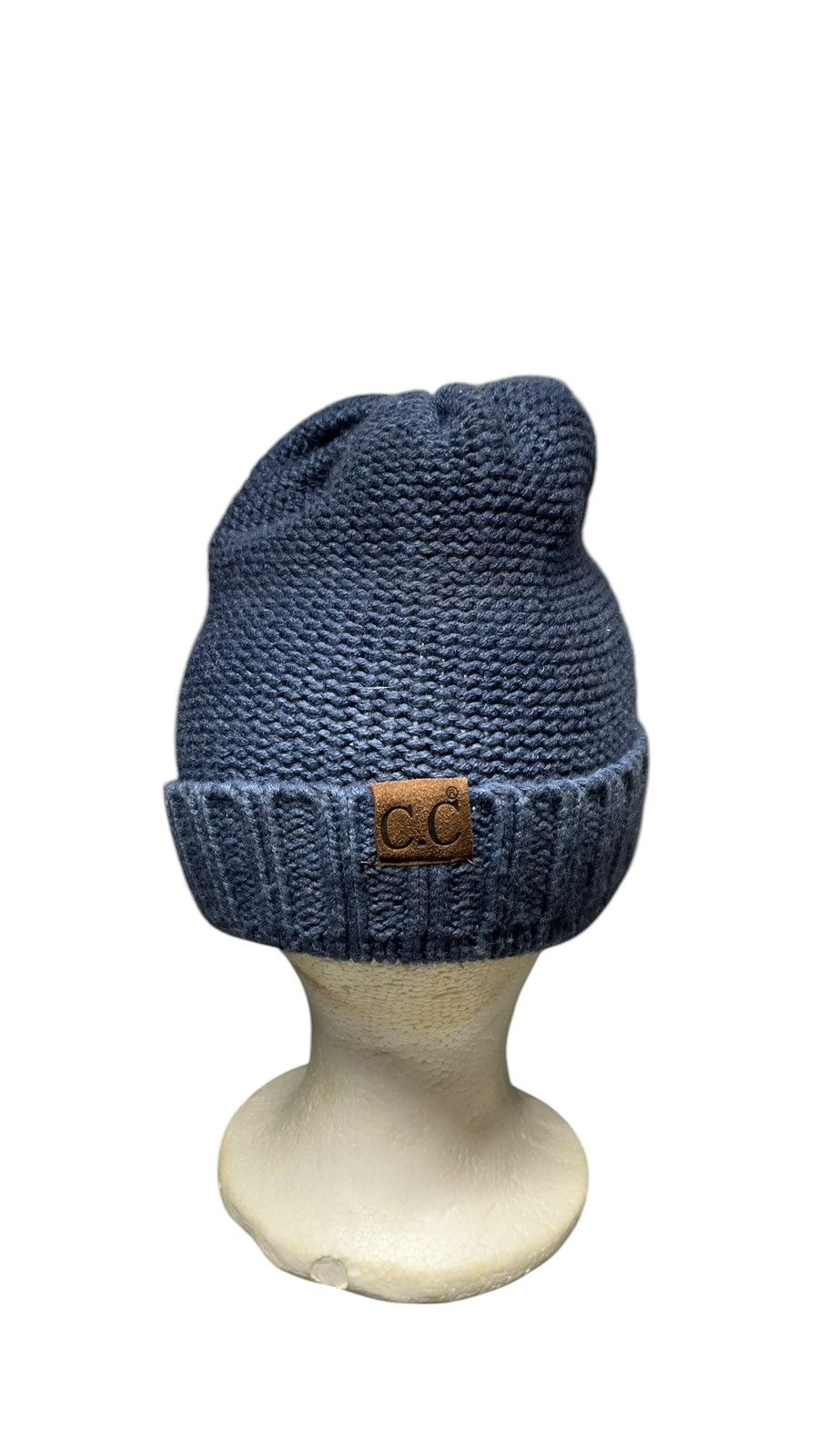 Other C.C Dark Blue Knit Beanie y2k Skate Size ONE SIZE - 5 Thumbnail