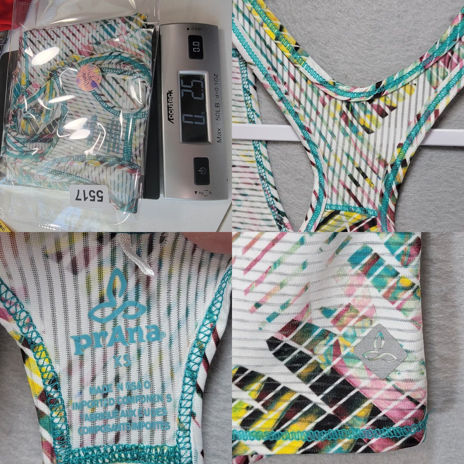 Prana Prana Tank Top Womens XS Tilko Breezie Dragonfly Paradise Workout Tropical Palm Size XS / US 0-2 / IT 36-38 - 8 Thumbnail
