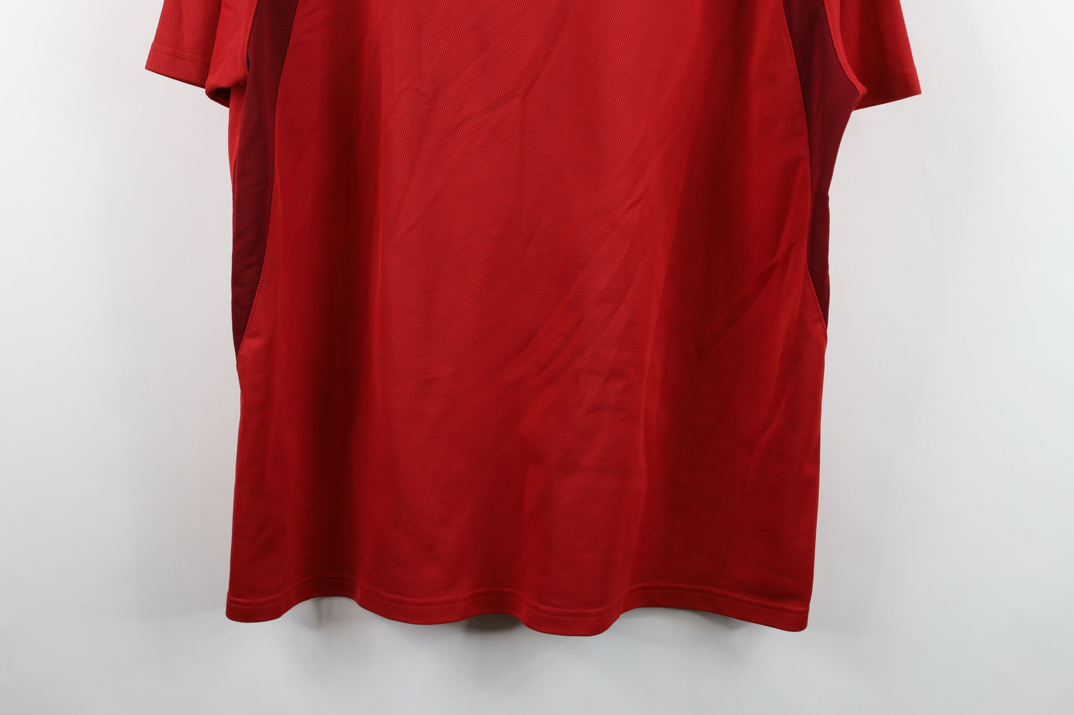Nike Vintage Y2K Nike Scott Mini Swoosh Thermal Knit T-Shirt Red Size US XL / EU 56 / 4 - 13 Thumbnail