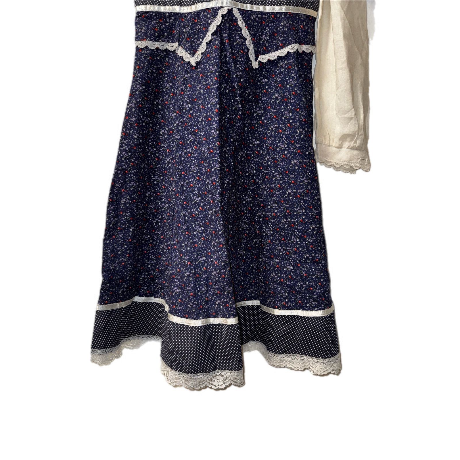 Vintage Vintage 1970’s Gunne Sax Blue & White Floral Dress size 14 Size XL / US 12-14 / IT 48-50 - 7 Thumbnail