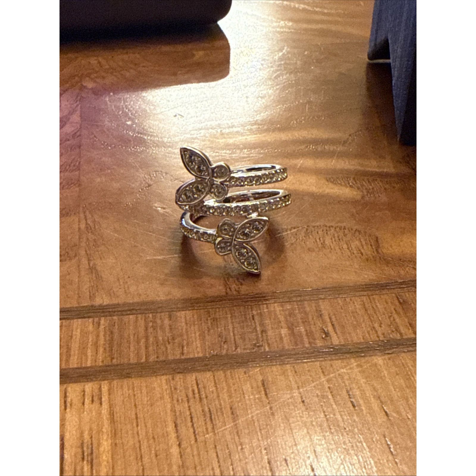 Swarovski Swarovski Butterfly Wrap Spiral Ring Size 6 w/ Box Size ONE SIZE - 3 Thumbnail