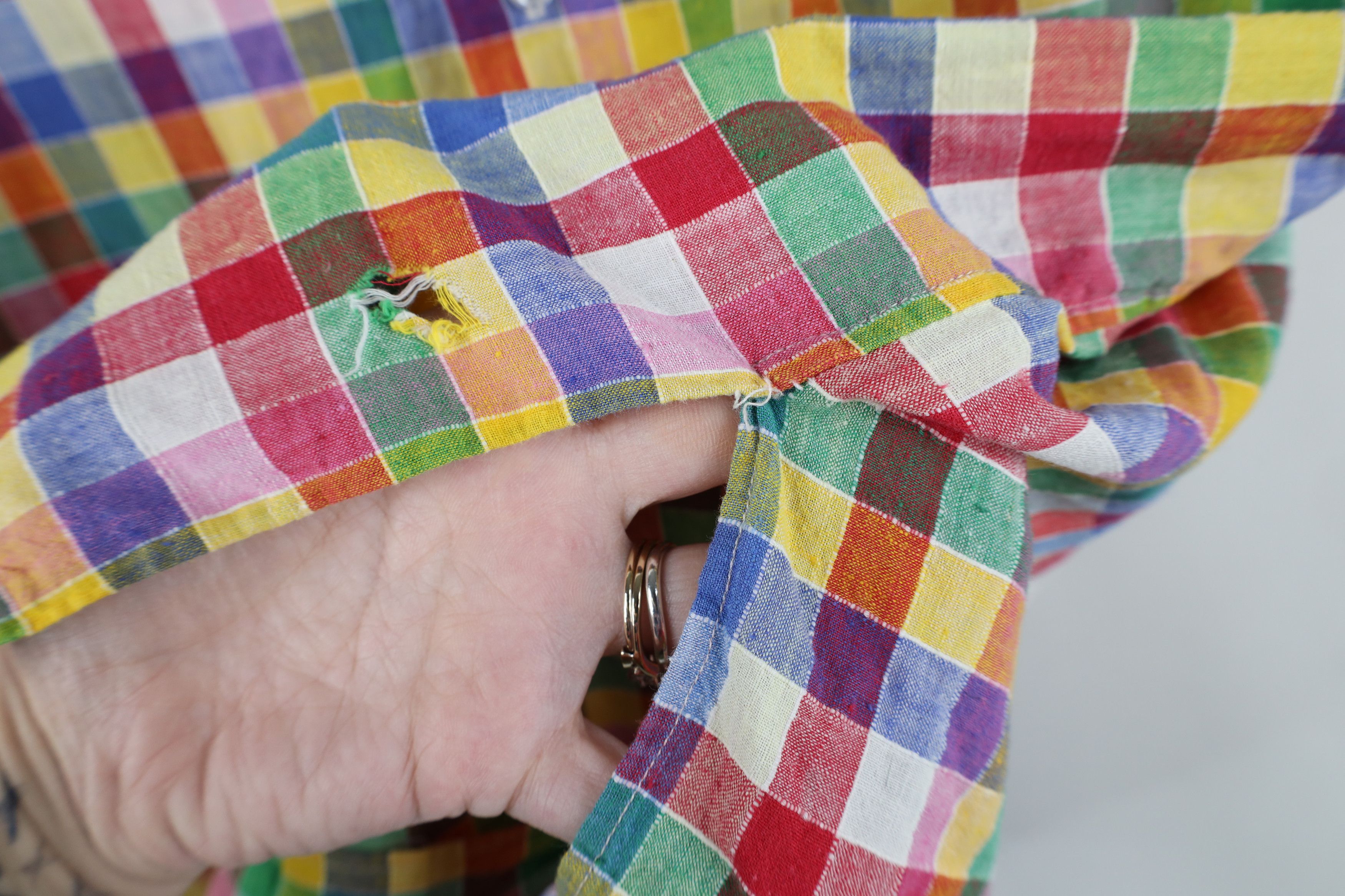 Vintage Vintage 70s Streetwear Linen Blend Collared Button Shirt Size US L / EU 52-54 / 3 - 6 Thumbnail