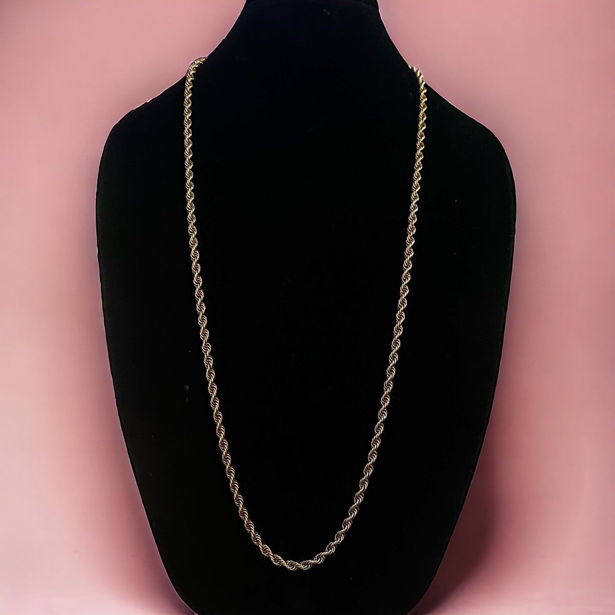 Vintage Vintage gold tone long rope chain necklace Size ONE SIZE - 1 Thumbnail