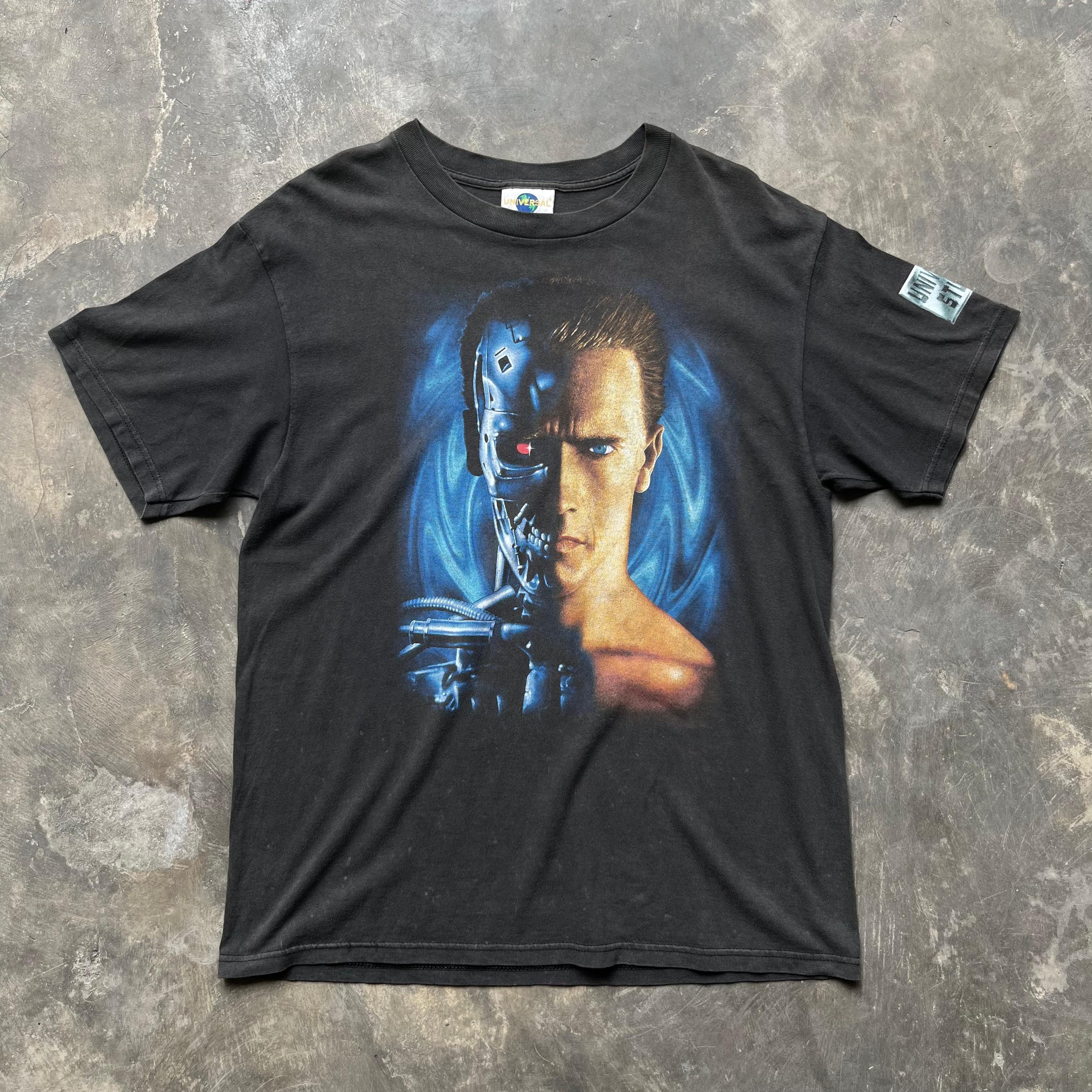 Universal Studios Vintage 90s Terminator T2 3D Promo Movie Sunfaded Tee 1993 Size US L / EU 52-54 / 3 - 1 Thumbnail