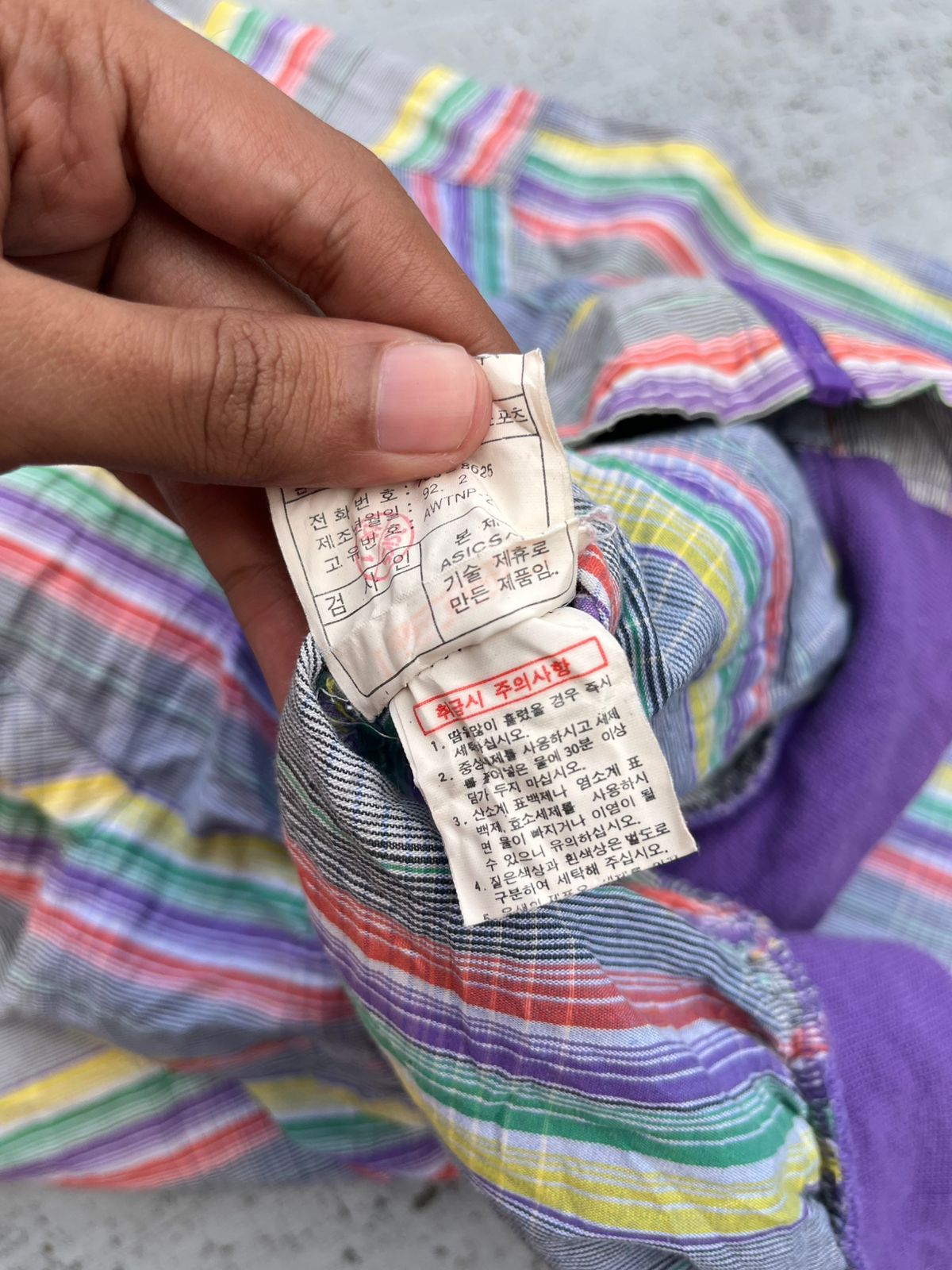 Asics Vintage Asics Rainbow Stripped Jacket Size US S / EU 44-46 / 1 - 7 Thumbnail
