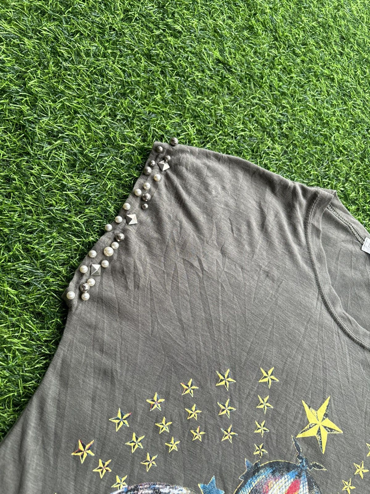 Hysteric Glamour Y2k Acdflower Studded Ifsix Punk Style Tshirt Size US L / EU 52-54 / 3 - 4 Thumbnail