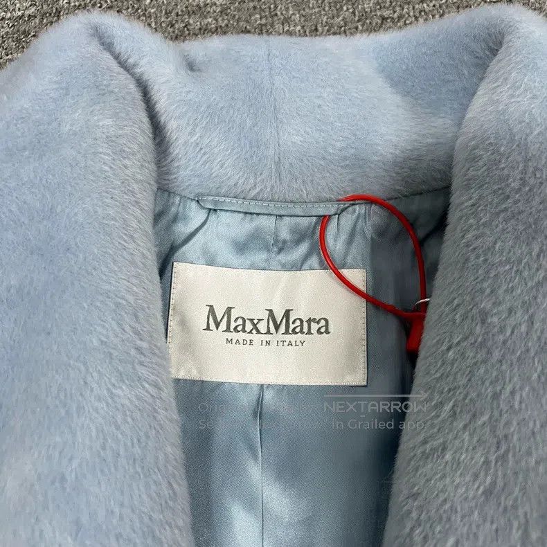 Max Mara Max Mara Alpaca Wool Baby Blue Overcoat Size XS / US 0-2 / IT 36-38 - 5 Thumbnail