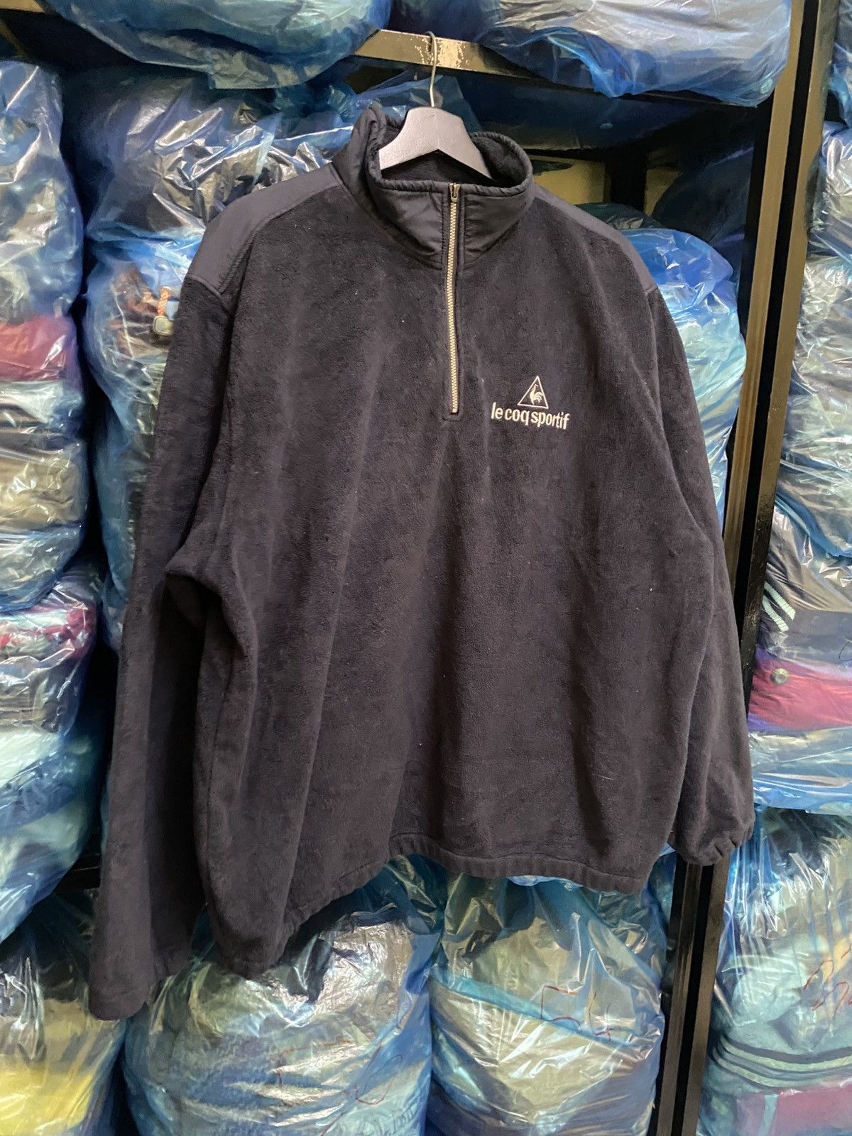 Le Coq Sportif VINTAGE LE COQ SPORTIF 1/4 ZIPPER FLEECE Size US L / EU 52-54 / 3 - 3 Thumbnail