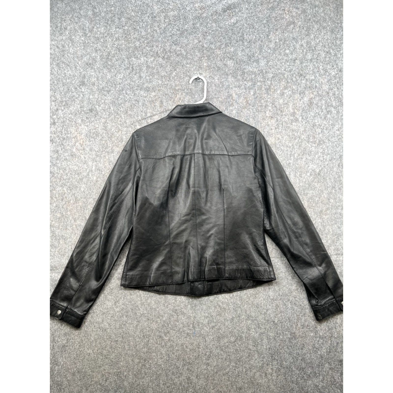 Vintage VINTAGE Siena Studio Women's Motorcycle Jacket Black Leather Mid-Length Long Sleeve Size M Size M / US 6-8 / IT 42-44 - 7 Thumbnail