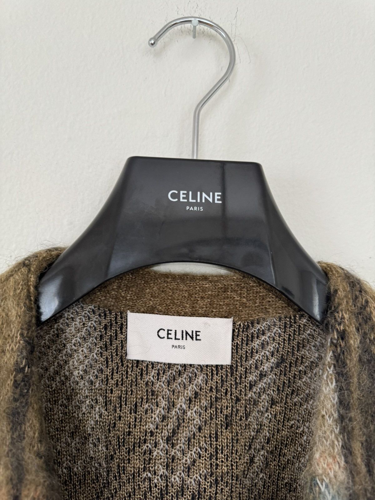 Celine × Hedi Slimane Celine mohair cardigan Size US S / EU 44-46 / 1 - 11 Thumbnail