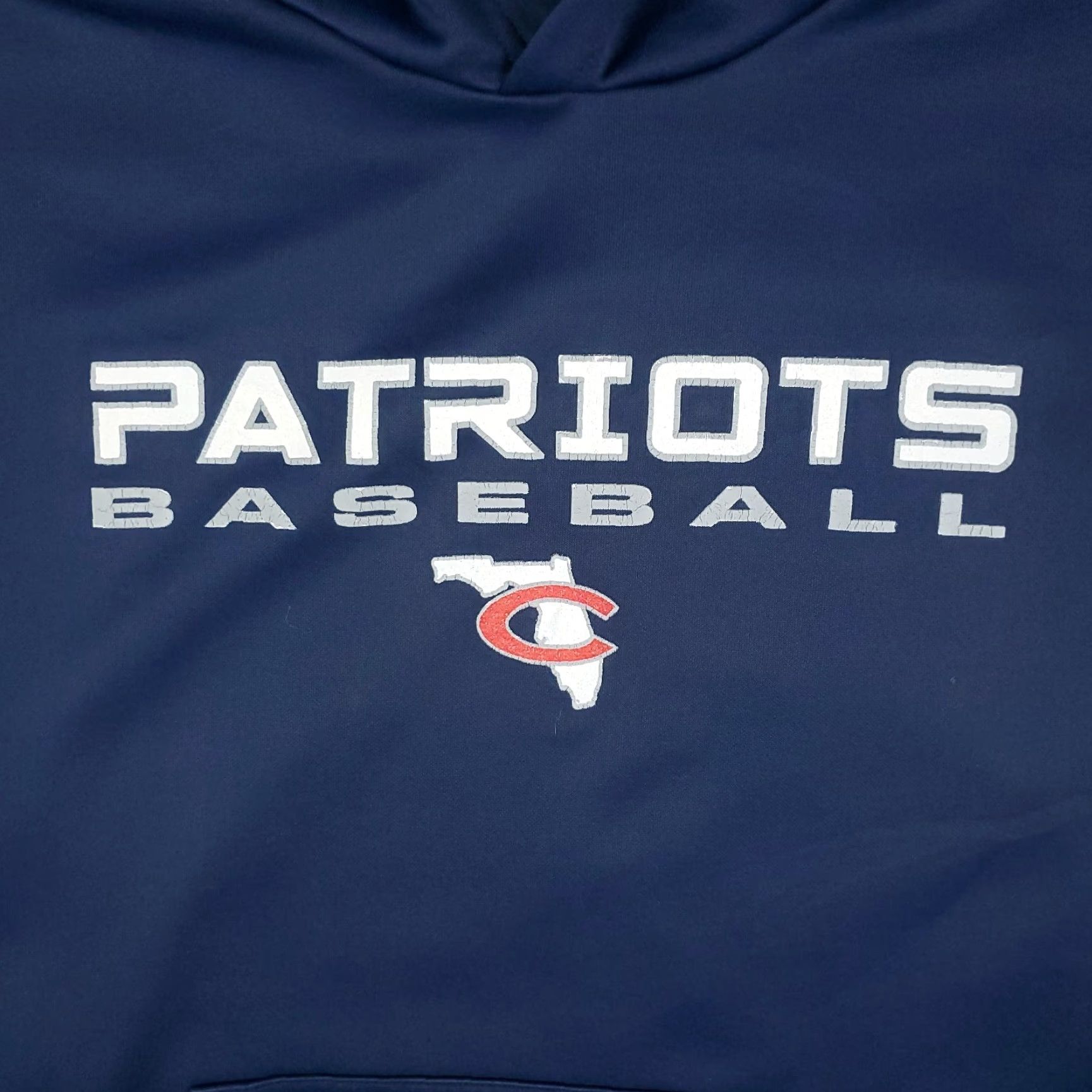 Adidas Adidas Blue Patriots Baseball Pullover Hoodie Size Medium Size US M / EU 48-50 / 2 - 3 Thumbnail