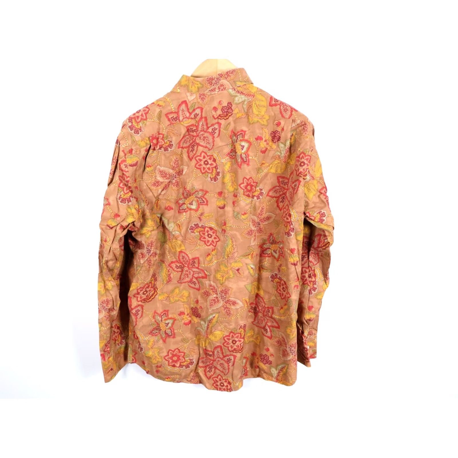 Cremieux Daniel Cremieux Shirt Men's XL Brown Red Paisley Pattern Long Sleeve Button-Up Collar Vintage? No Size US XL / EU 56 / 4 - 2 Thumbnail