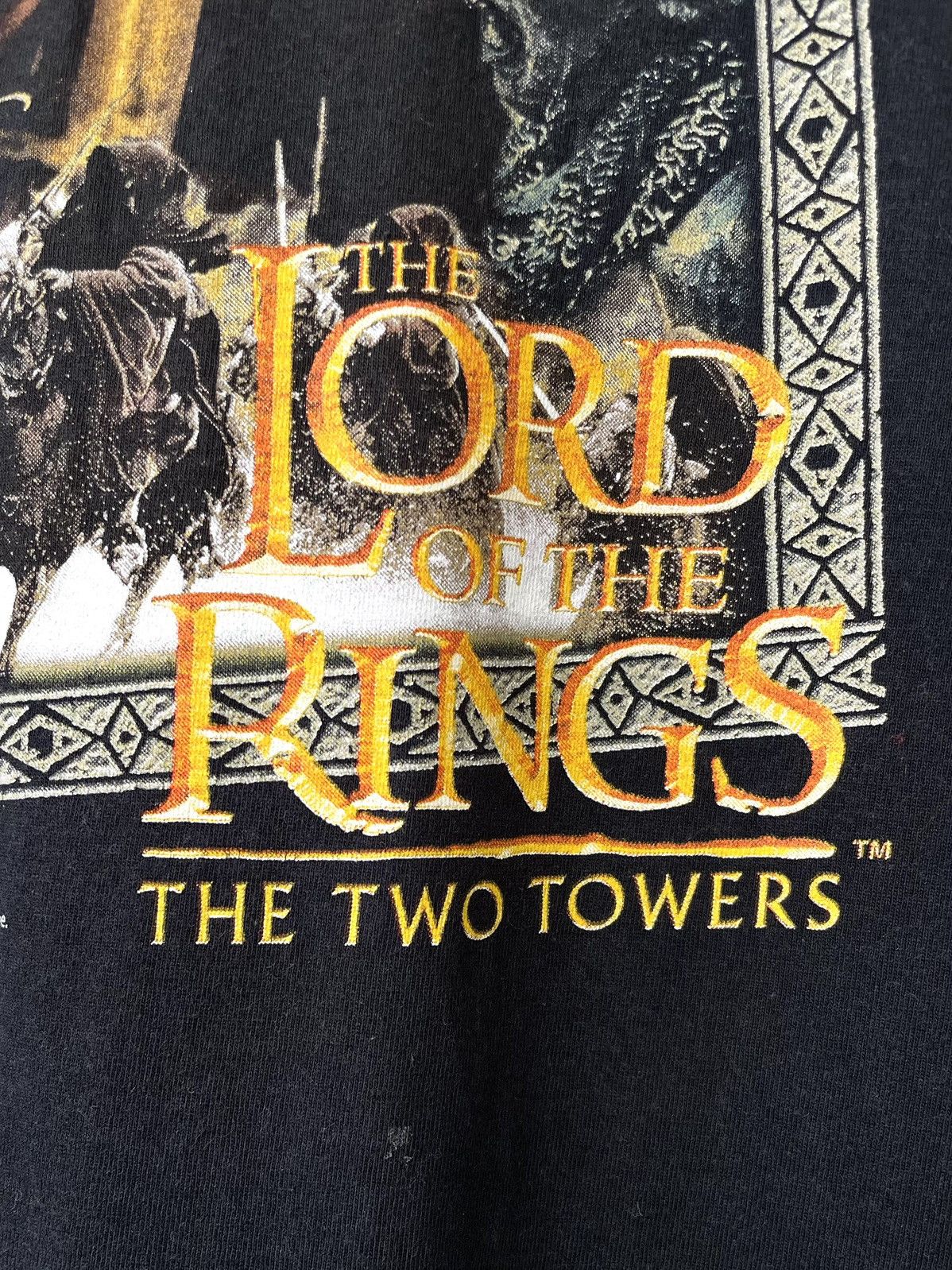 Vintage Vintage 00s Lord Of The Rings Two Towers Movie Promo T-Shirt Size US M / EU 48-50 / 2 - 7 Thumbnail