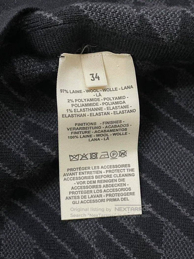 Hermes Hermes Black reversible long woolen coat, loose fit Size XXS / US 00 / IT 34 - 4 Thumbnail