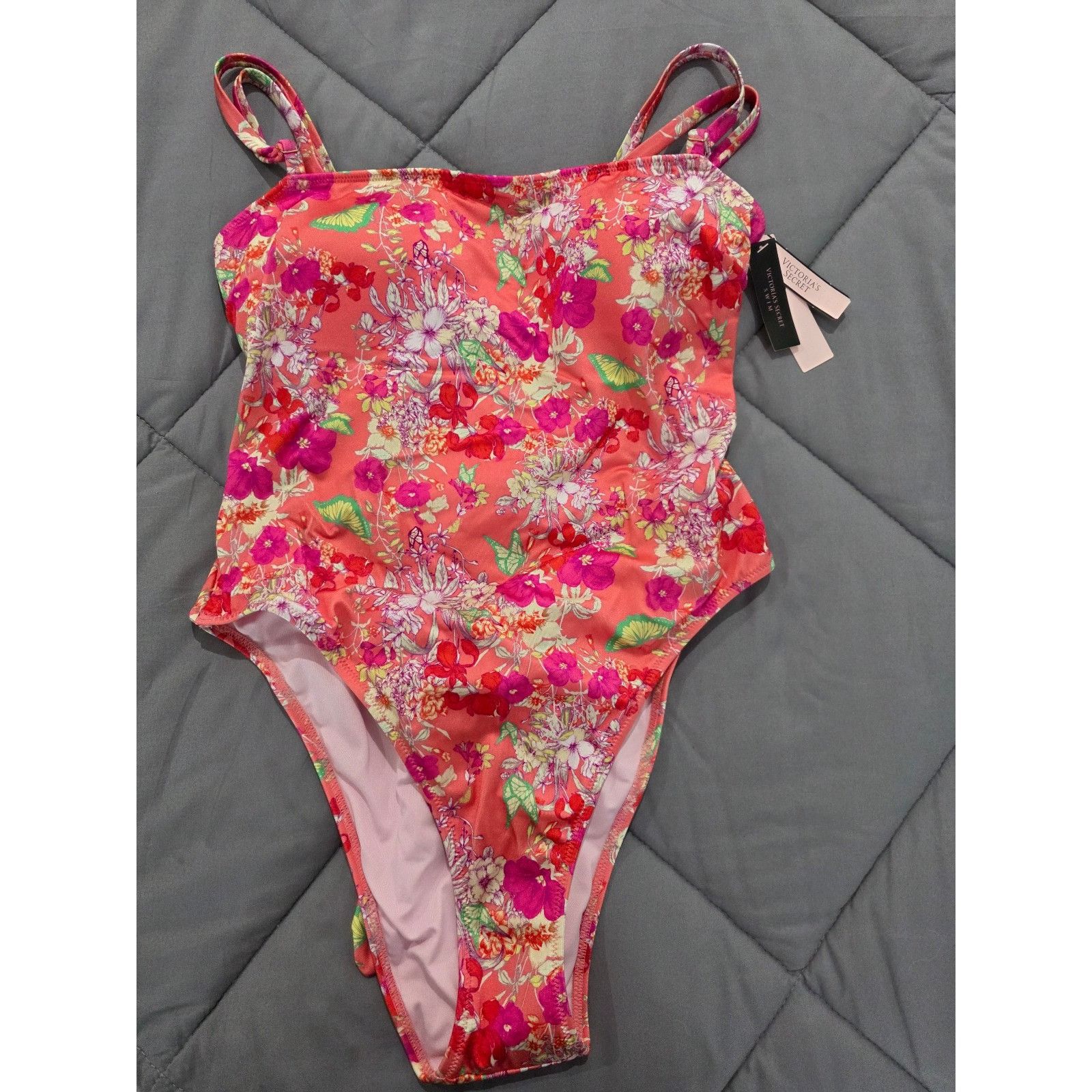 Victoria's Secret NWT Victoria's Secret Sz M One Piece Removable Padded Floral Size ONE SIZE - 1 Thumbnail