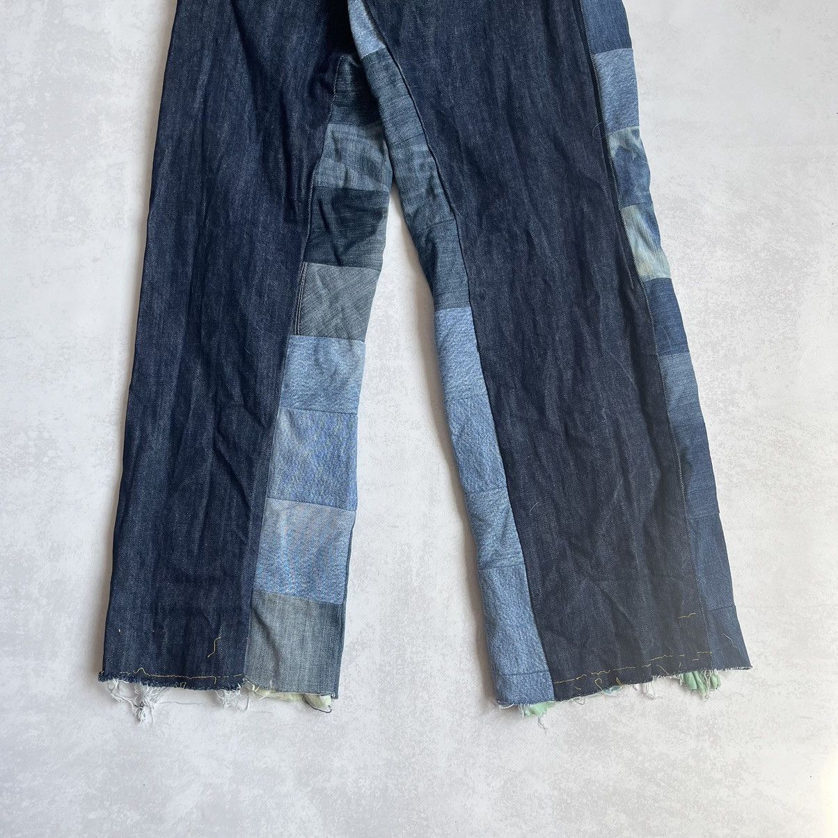 Levi's × Vintage Vintage Levis wide Custom Patchwork Denim baggy Jeans Size US 30 / EU 46 - 9 Thumbnail