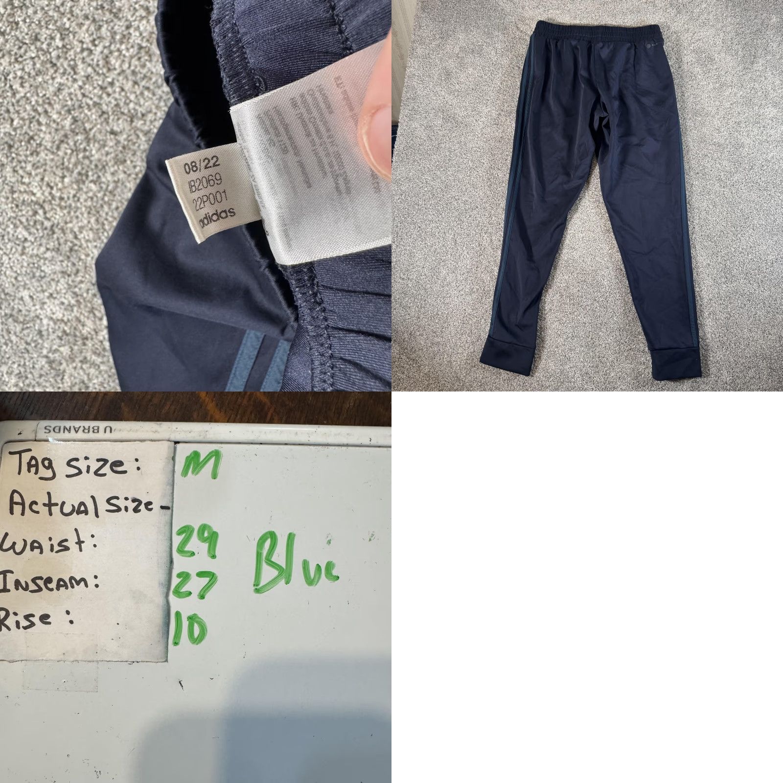 Adidas Adidas Pants Womens Medium Navy Blue 3-Stripes Track Joggers Athletic IB2069 Size 32" / US 10 / IT 46 - 9 Thumbnail