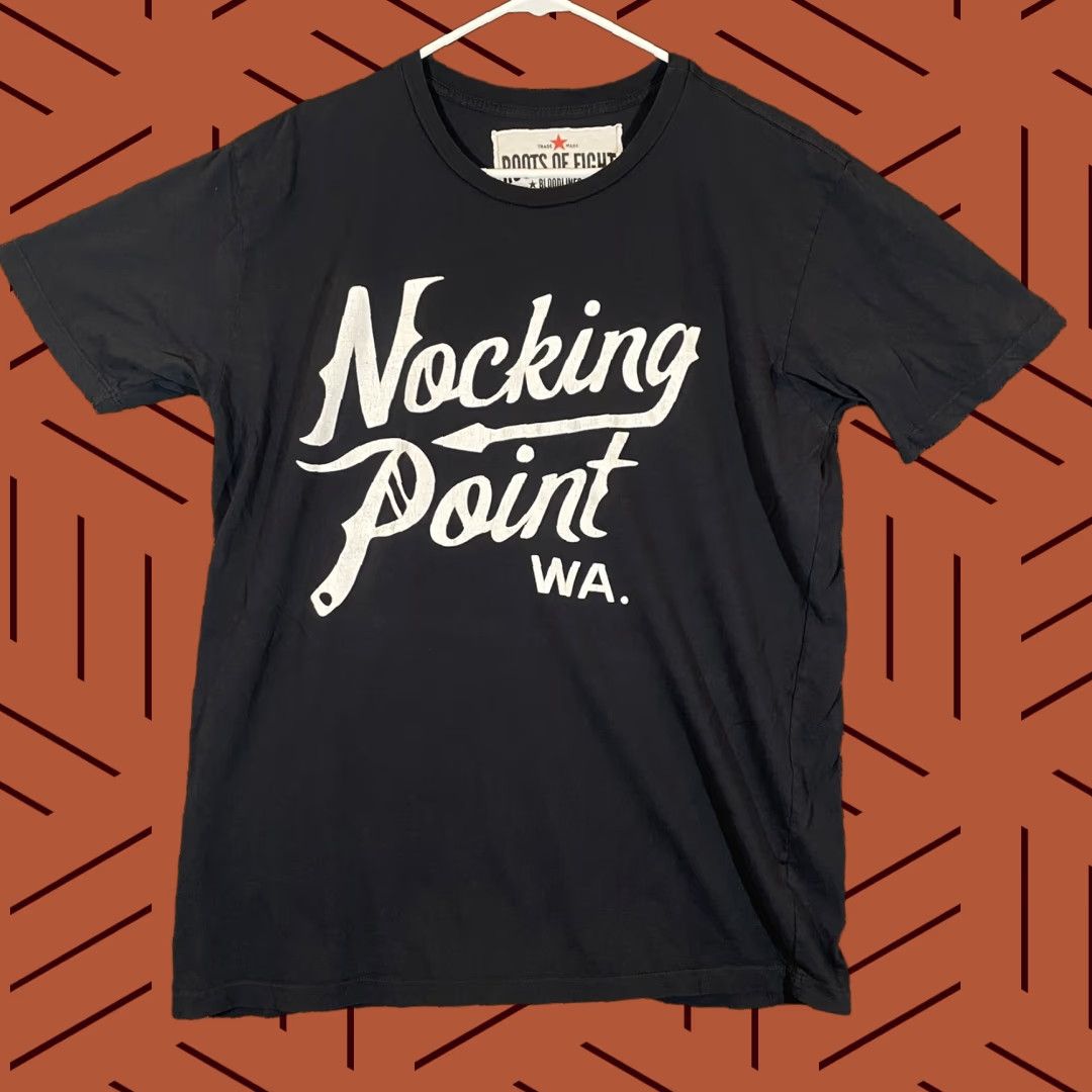 Roots Roots Of Fight Shirt Mens Large Black Nocking Point WA Washington Graphic Tee Size US L / EU 52-54 / 3 - 1 Thumbnail