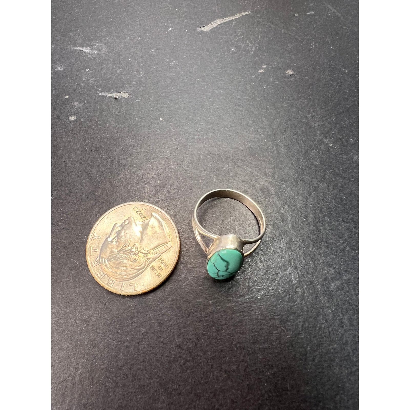 Other Vintage Harold Trujillo turquoise 925 silver ring size 6 Size ONE SIZE - 5 Thumbnail