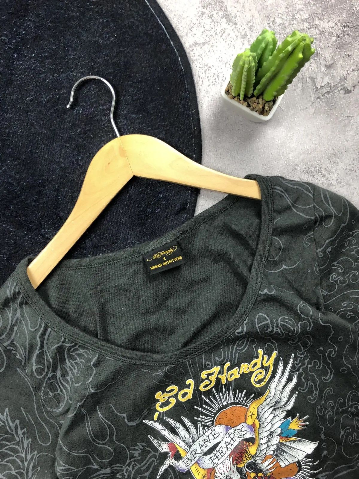 Ed Hardy ED HARDY x URBAN OUTFITTERS Long Sleeve Punk Y2k Streetwear Size S / US 4 / IT 40 - 5 Thumbnail