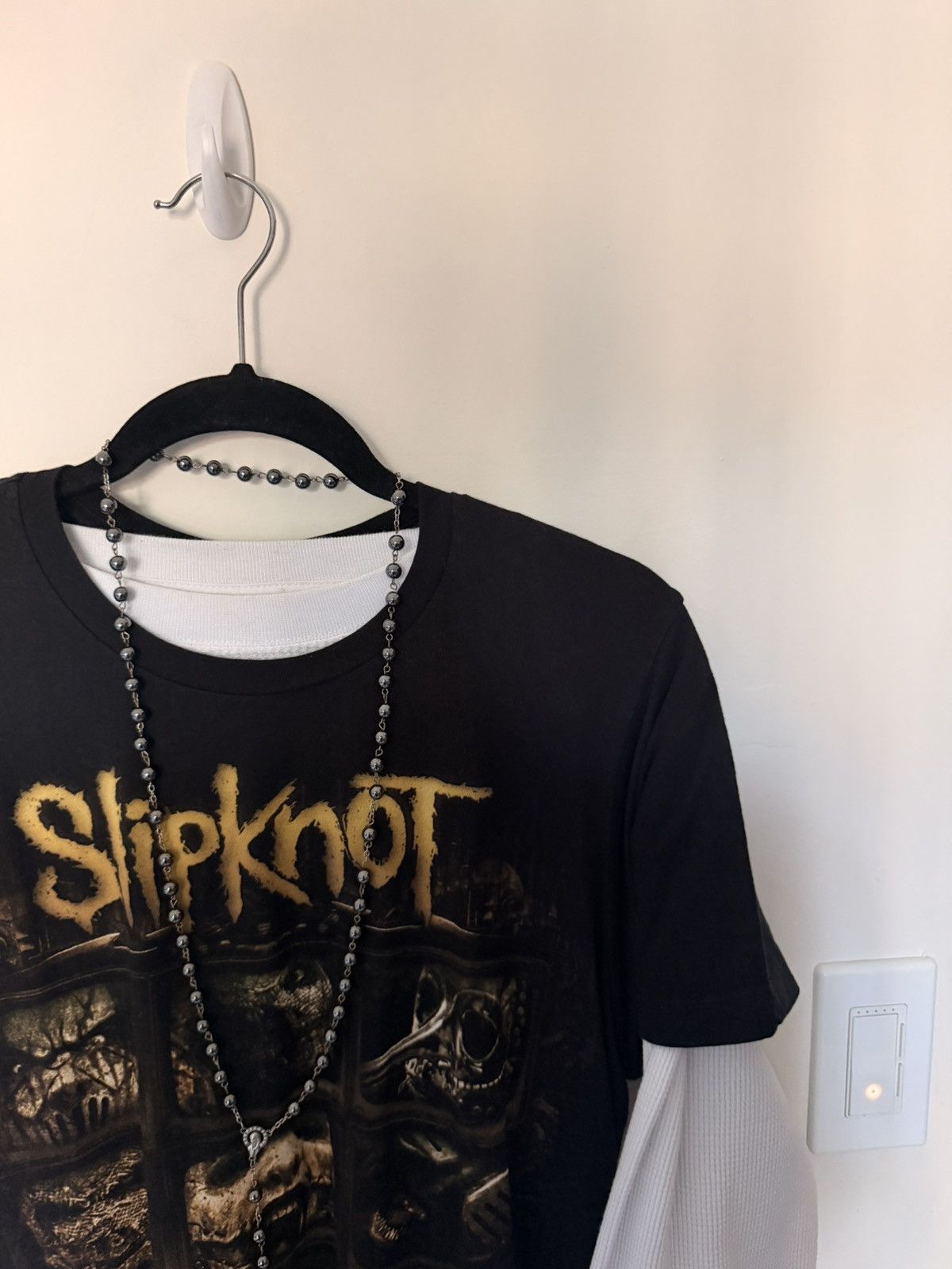 Other Vintage 90s Black SlipKnot Band T Shirt / Tee Size US M / EU 48-50 / 2 - 3 Thumbnail
