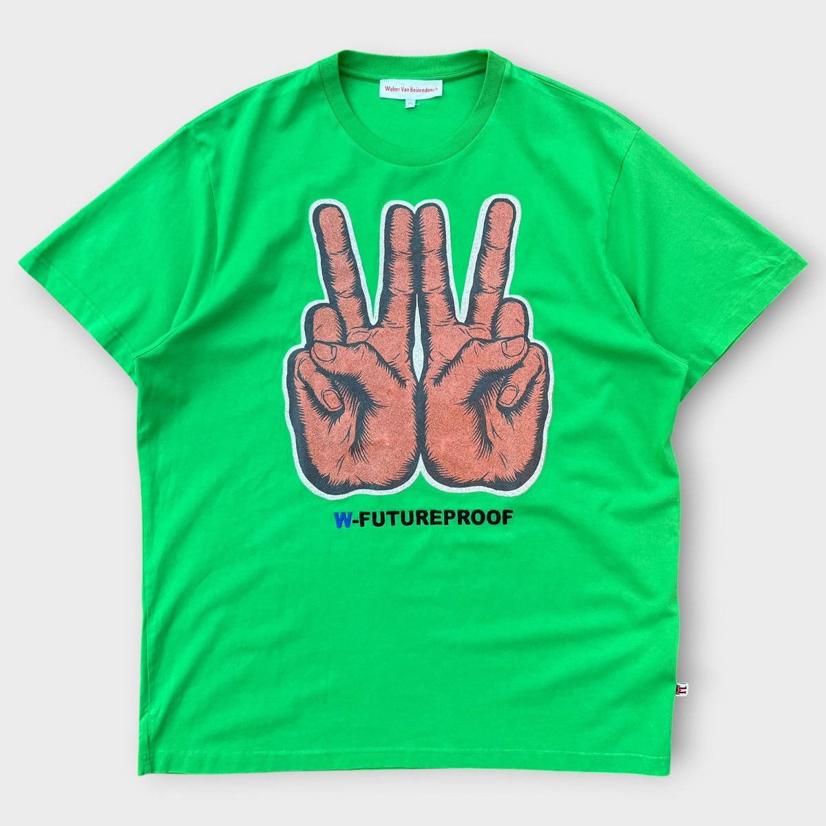 Walter Van Beirendonck Walter van Beirendonck F/W21 Double Peace Shirt Futureproof Size US XXL / EU 58 / 5 - 3 Thumbnail