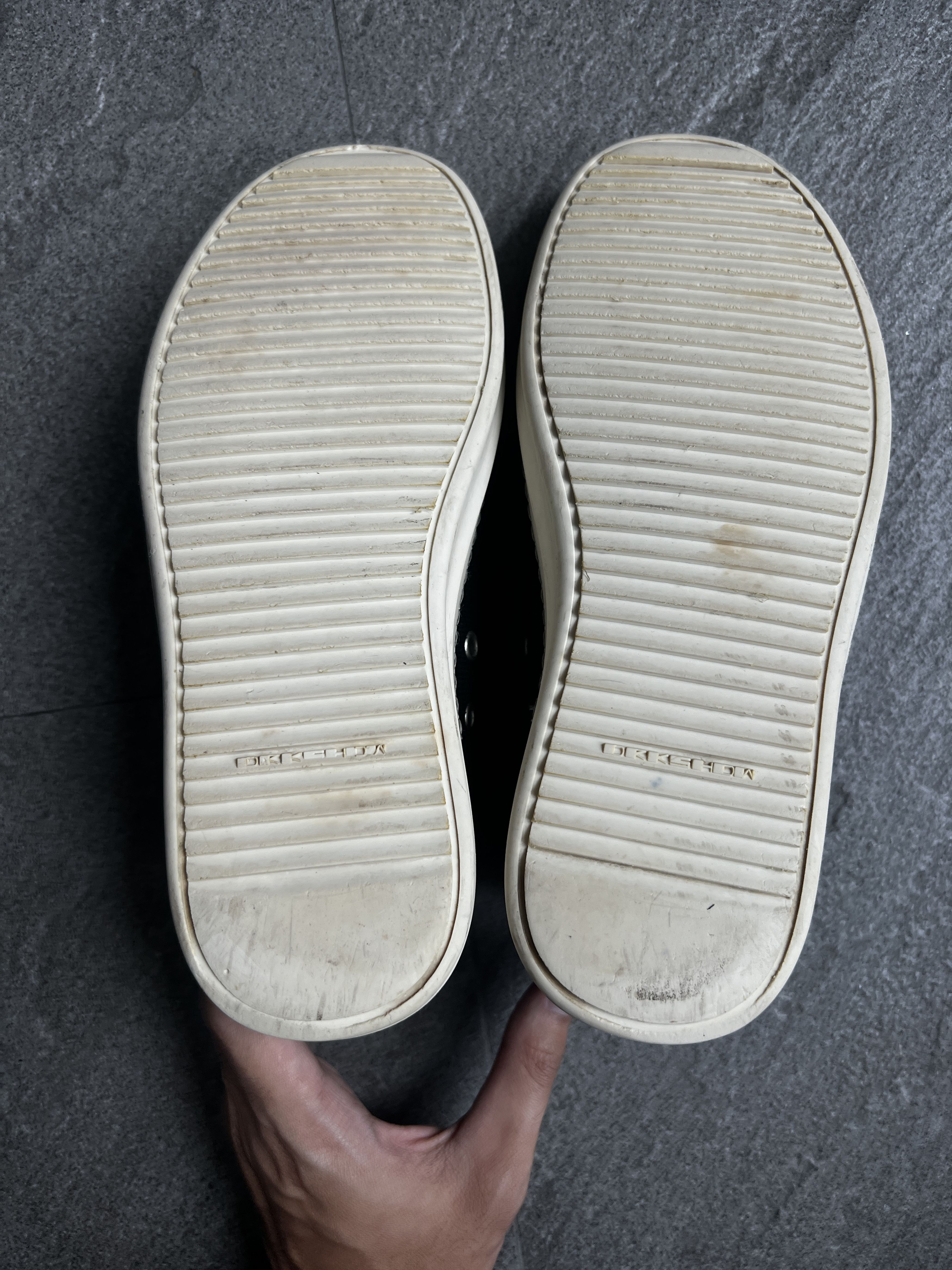 Rick Owens Drkshdw Rick Owens DRKSHDW Canvas Low Sneakers Black EU38 Size US 5.5 / EU 38 - 14 Thumbnail
