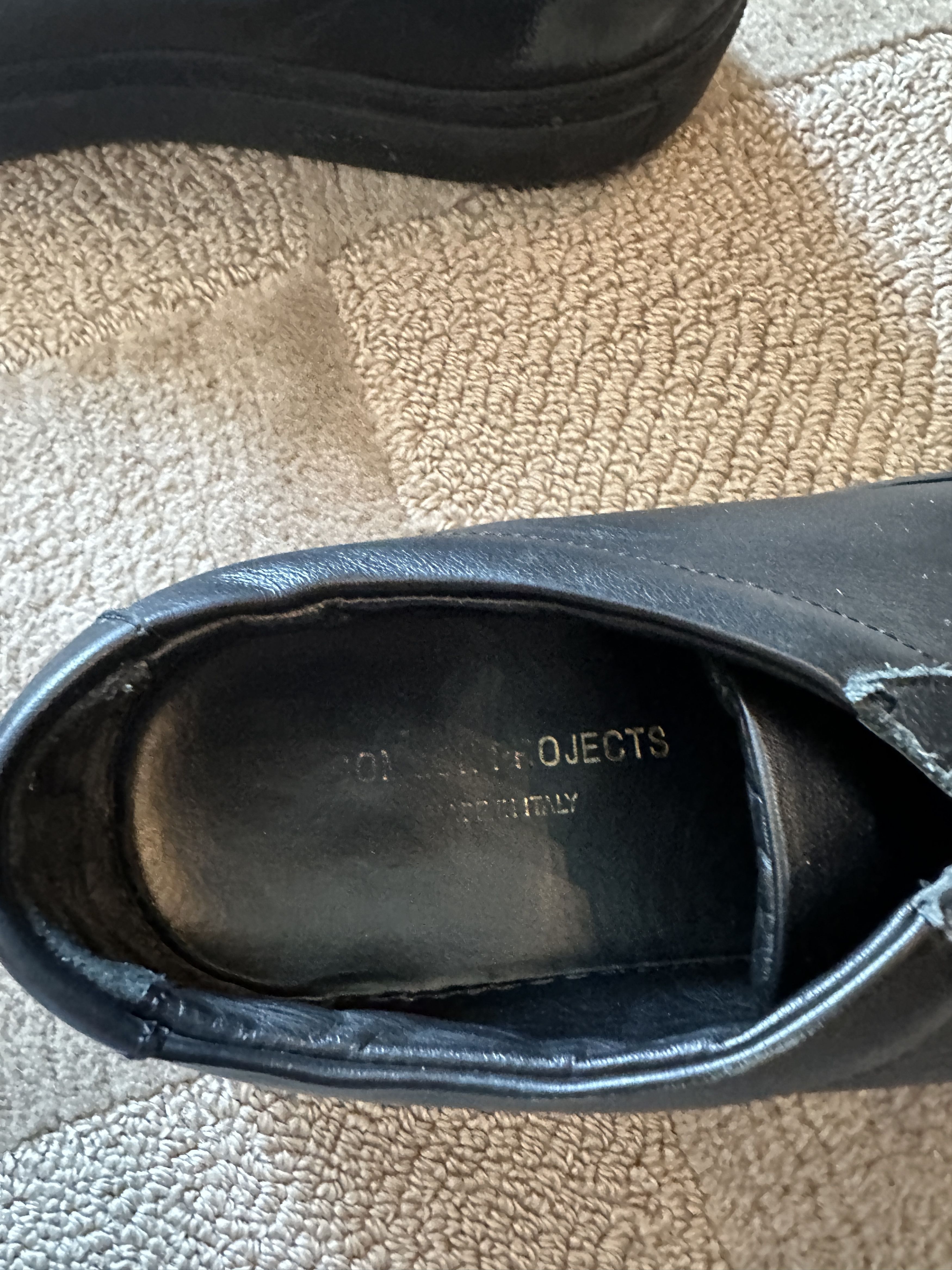Common Projects Common Projects All-Black Leather Sneakers Size US 9 / EU 42 - 5 Thumbnail