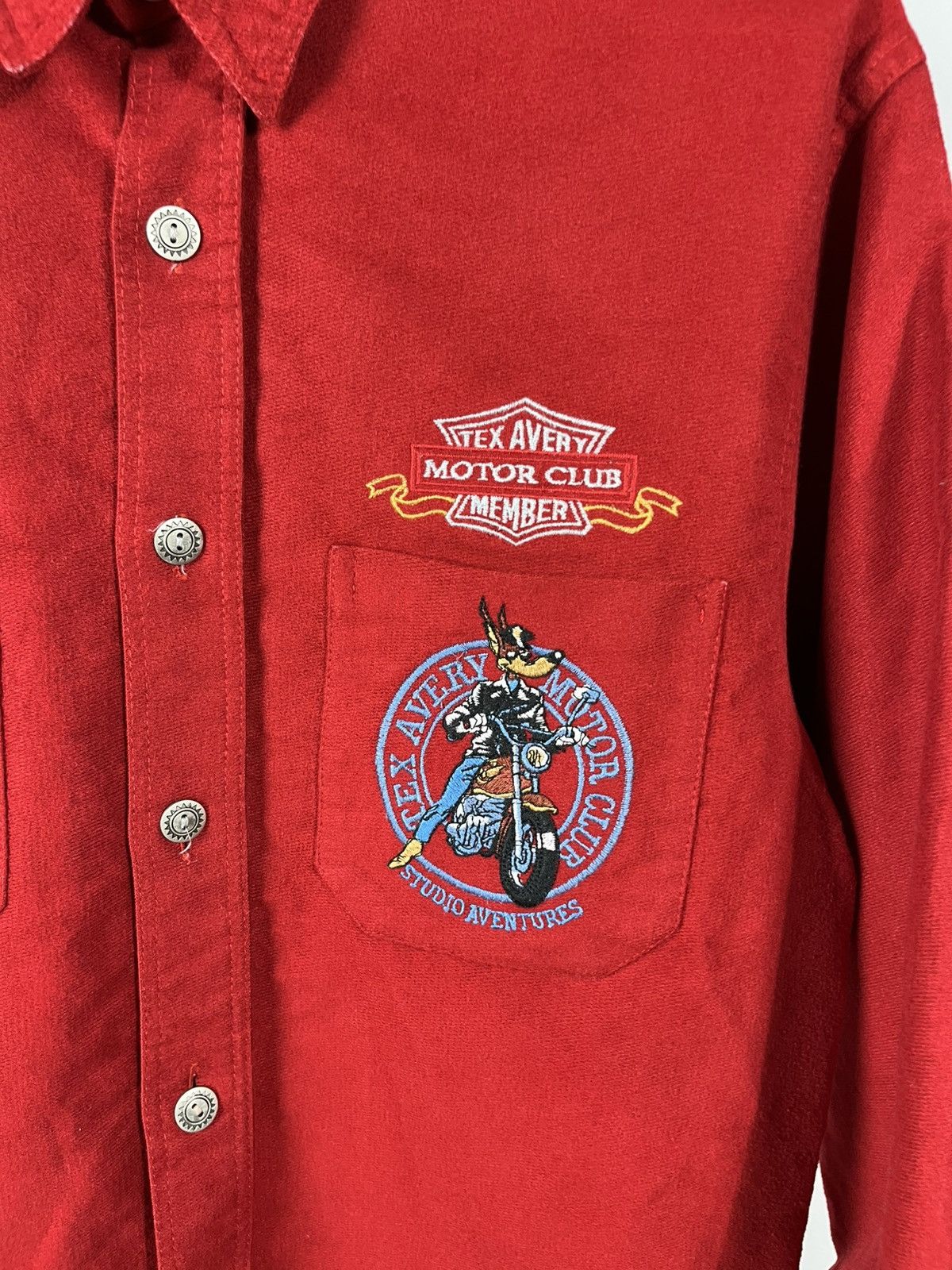 Other Tex Avery Motor Club Red Button Up Shirt Studio Aventures M Size US M / EU 48-50 / 2 - 3 Thumbnail