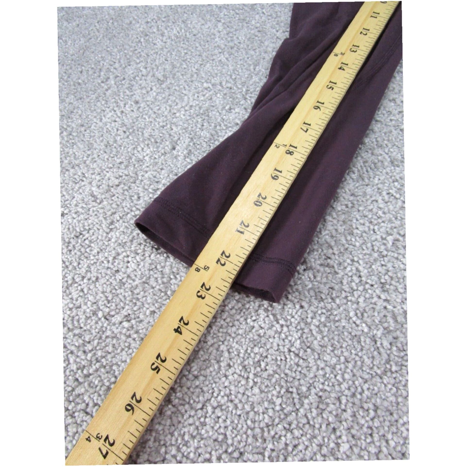 Lululemon Lululemon Womens 4 Align Crop Black Cherry Extra Large XL Leggings Size 27" / US 4 / IT 40 - 6 Thumbnail