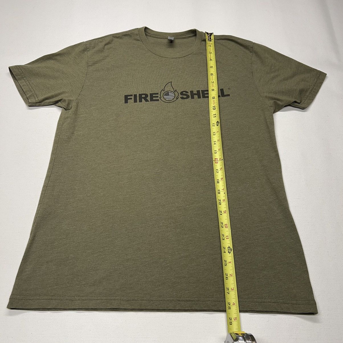 Other Fire Shell Tee Shirt Green Logo Graphic Flag Size US L / EU 52-54 / 3 - 11 Thumbnail