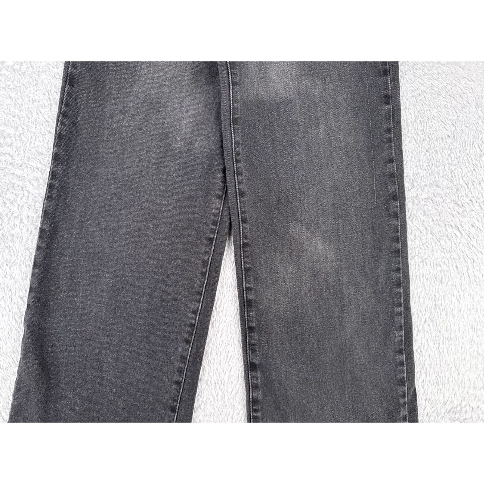 Vintage Vibrant Jeans Women Black Denim Wide-Leg High Rise 22x28 1 28in Inseam Distressed Wide-Leg Vintage No Size 25" / US 0 / IT 36 - 3 Thumbnail
