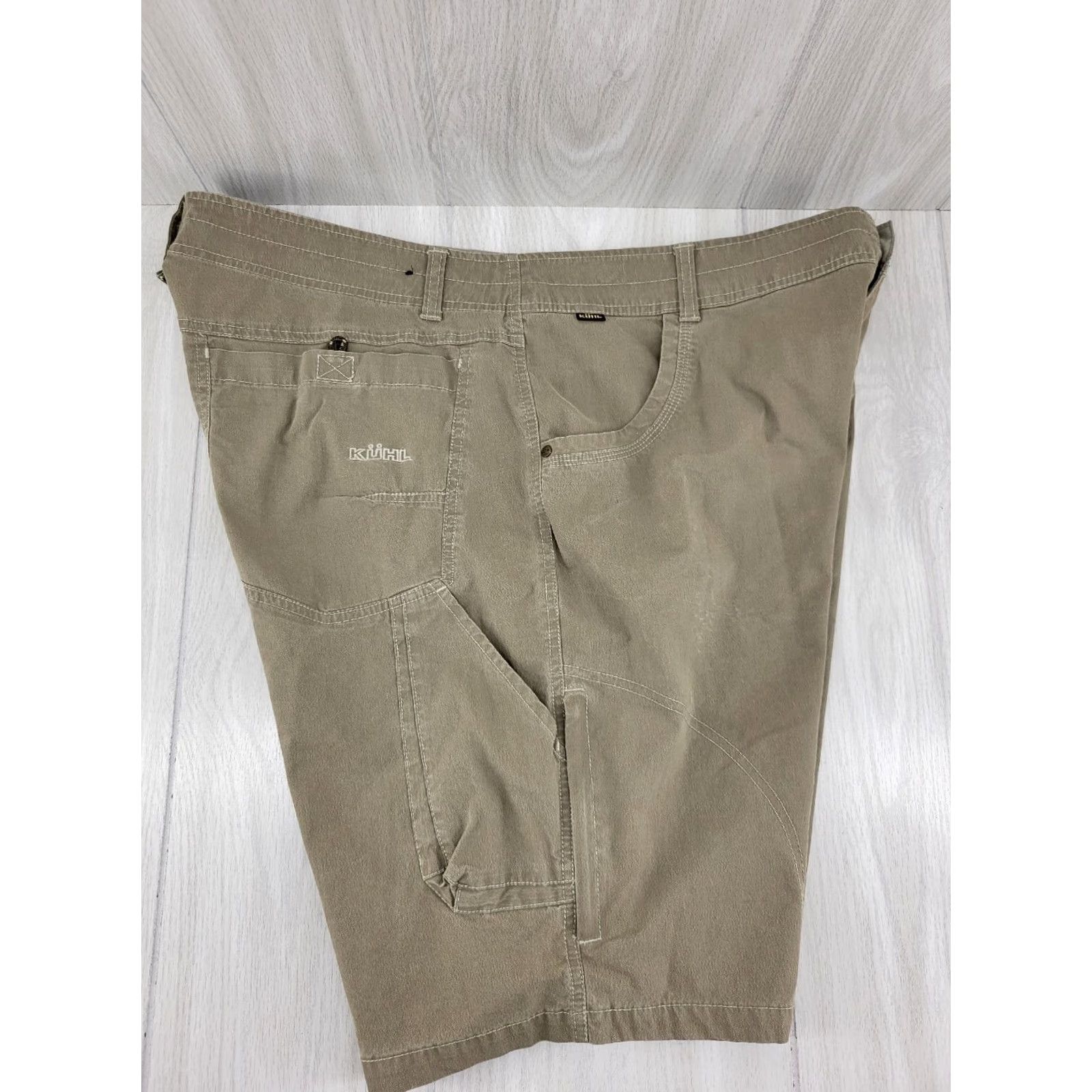 Vintage Kuhl Hiking Shorts Mens 40 Vintage Patina Dye Cargo Shorts Nylon Hiking Size US 40 / EU 56 - 5 Thumbnail