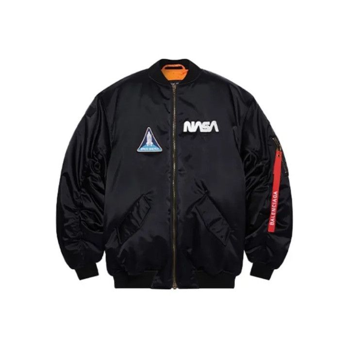 Balenciaga Balenciaga NASA Logo Flight Jacket for Men Size US L / EU 52-54 / 3 - 1 Thumbnail