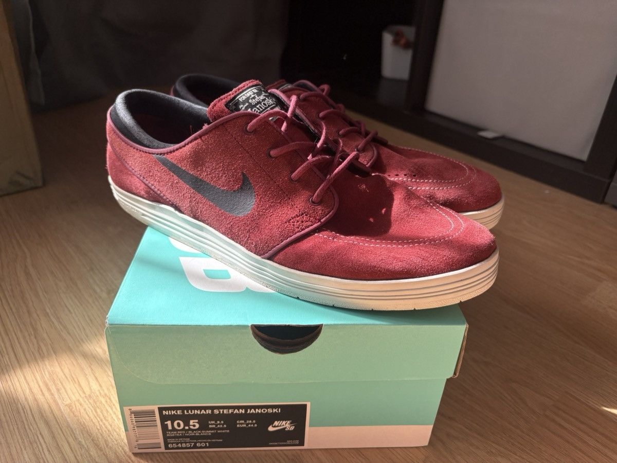Nike Nike SB Lunar Stefan Janoski Team Red Size US 10.5 / EU 43-44 - 1 Thumbnail