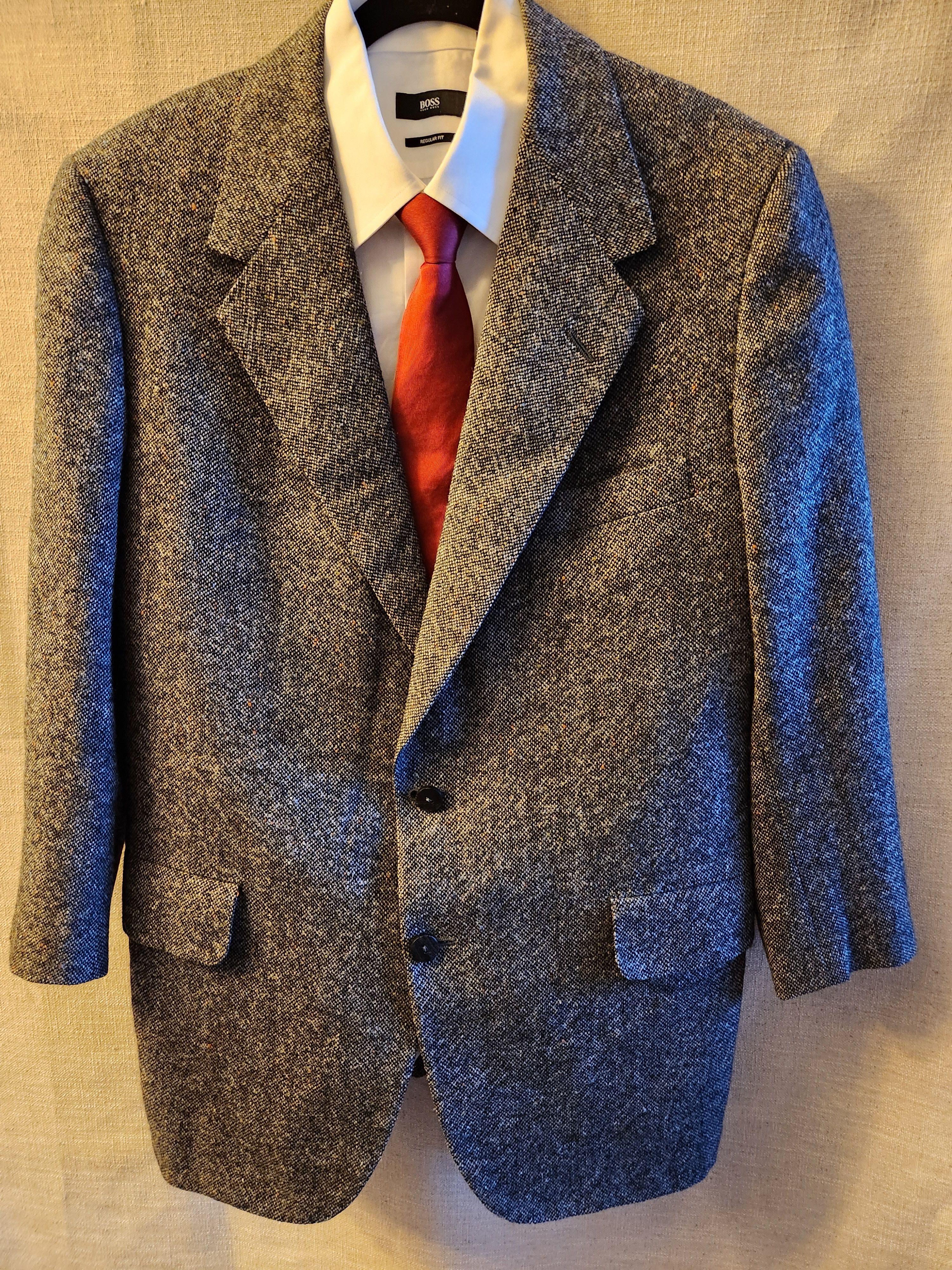 Oxxford Clothes Vintage 70's Clothes Classic Tweed Blazer Size 42S - 1 Thumbnail