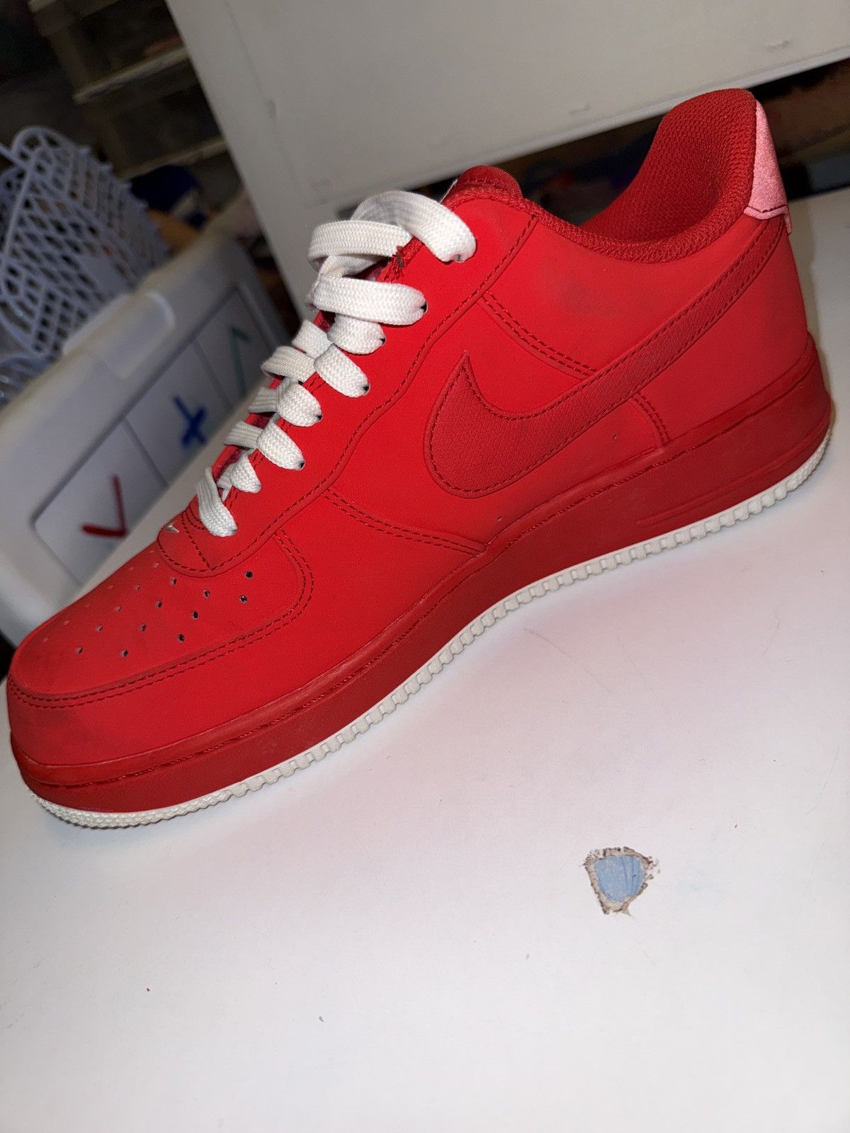 Nike Air Force 1 - red/white Size US 9 / EU 42 - 10 Thumbnail