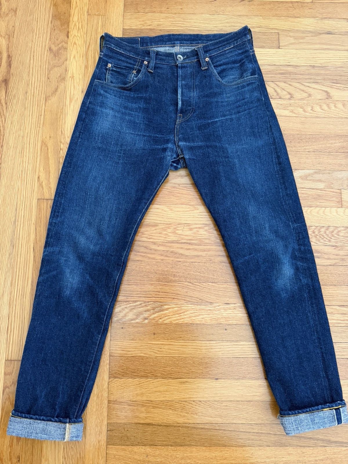Samurai S211AX Ai Benkei 18oz Indigo Jeans 33 Waist