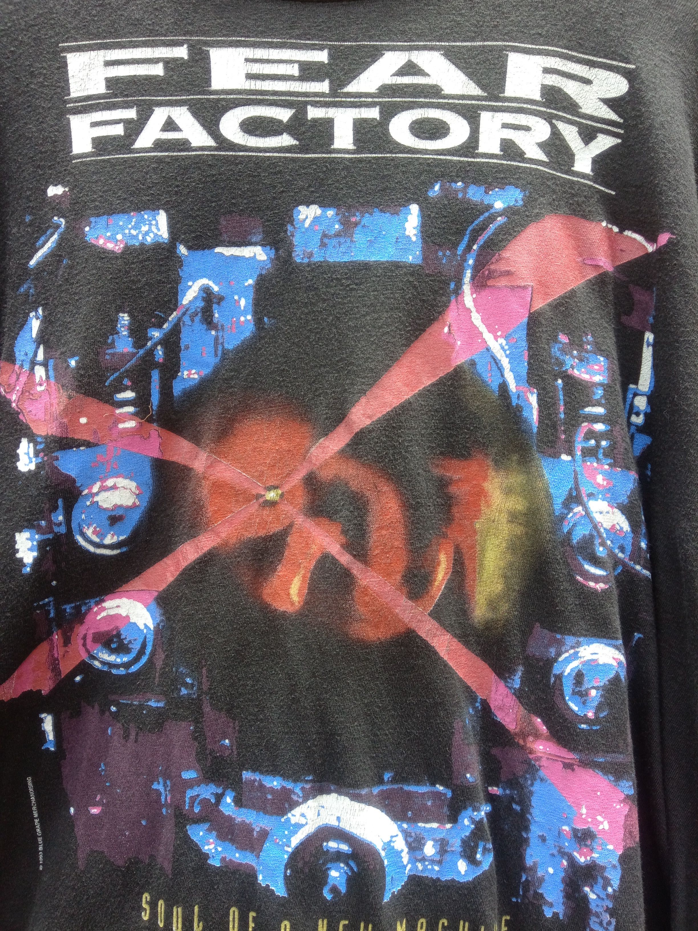 Band Tees × Vintage Vintage 1993 FEAR FACTORY soul of a new machine Size US XL / EU 56 / 4 - 2 Thumbnail