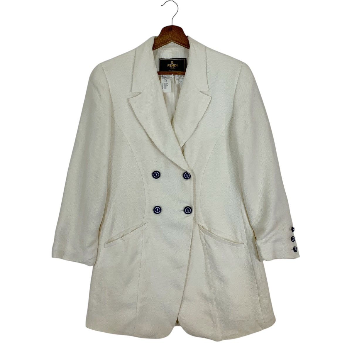 Fendi Vintage Fendi 365 Double Breast Blazer Coat Size US XS / EU 42 / 0 - 1 Thumbnail