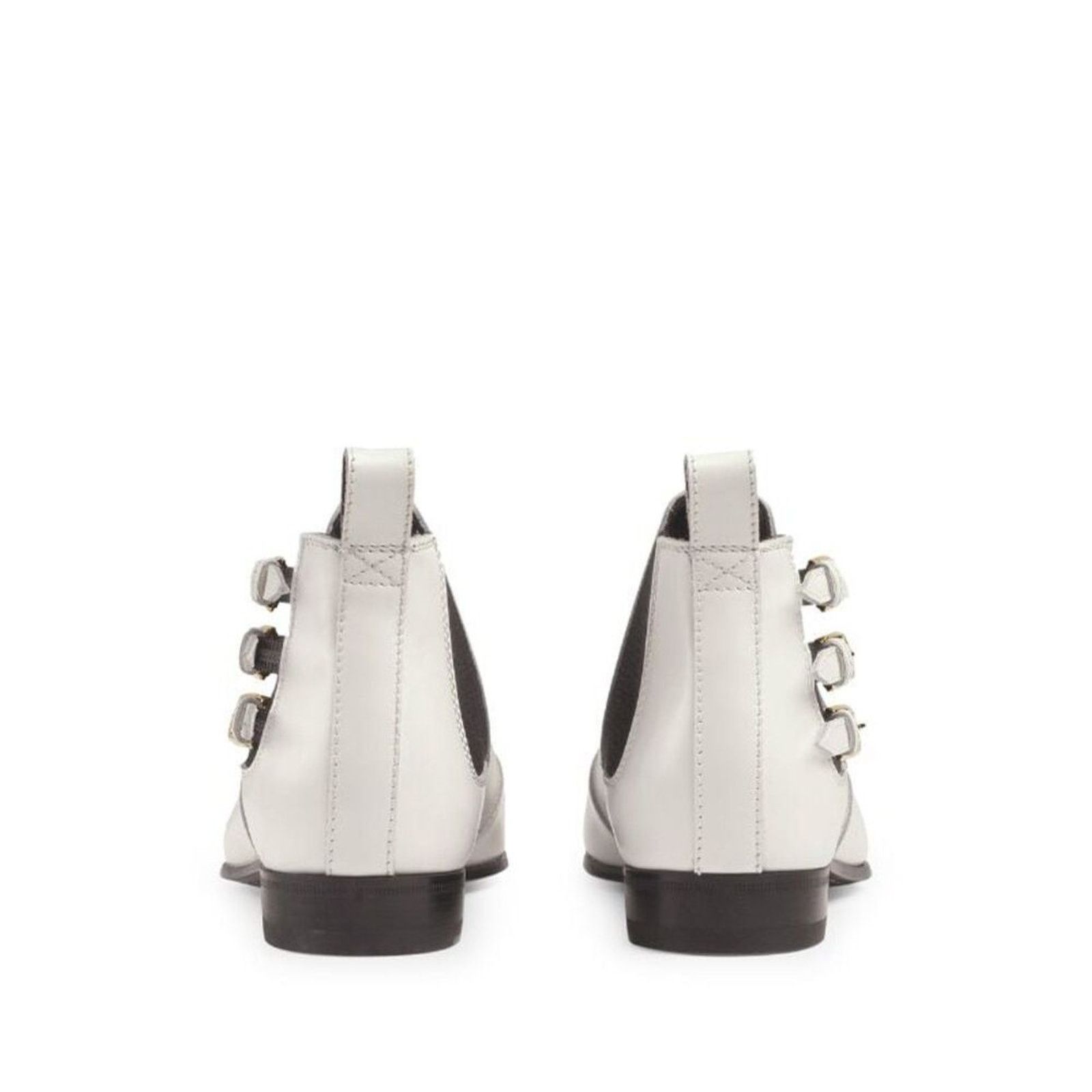 Gucci GUCCI Cordovan Lux Leather ankle boots in Great White 36 Size US 6 / IT 36 - 4 Thumbnail
