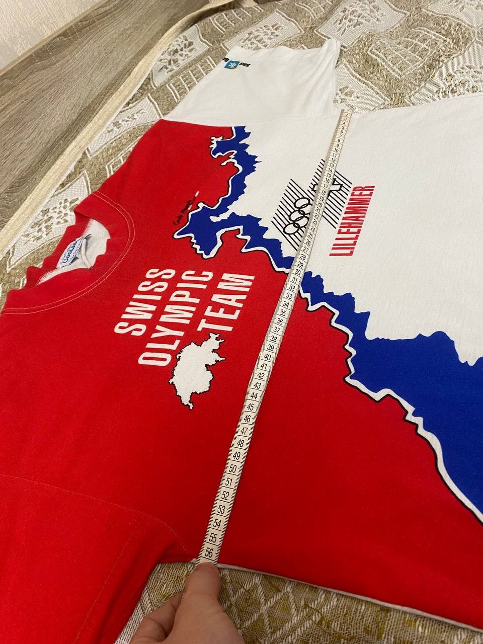 Vintage 🔥 Swiss Olympic Team 1994 Lillehammer Vintage T Shirt Size US XL / EU 56 / 4 - 12 Thumbnail
