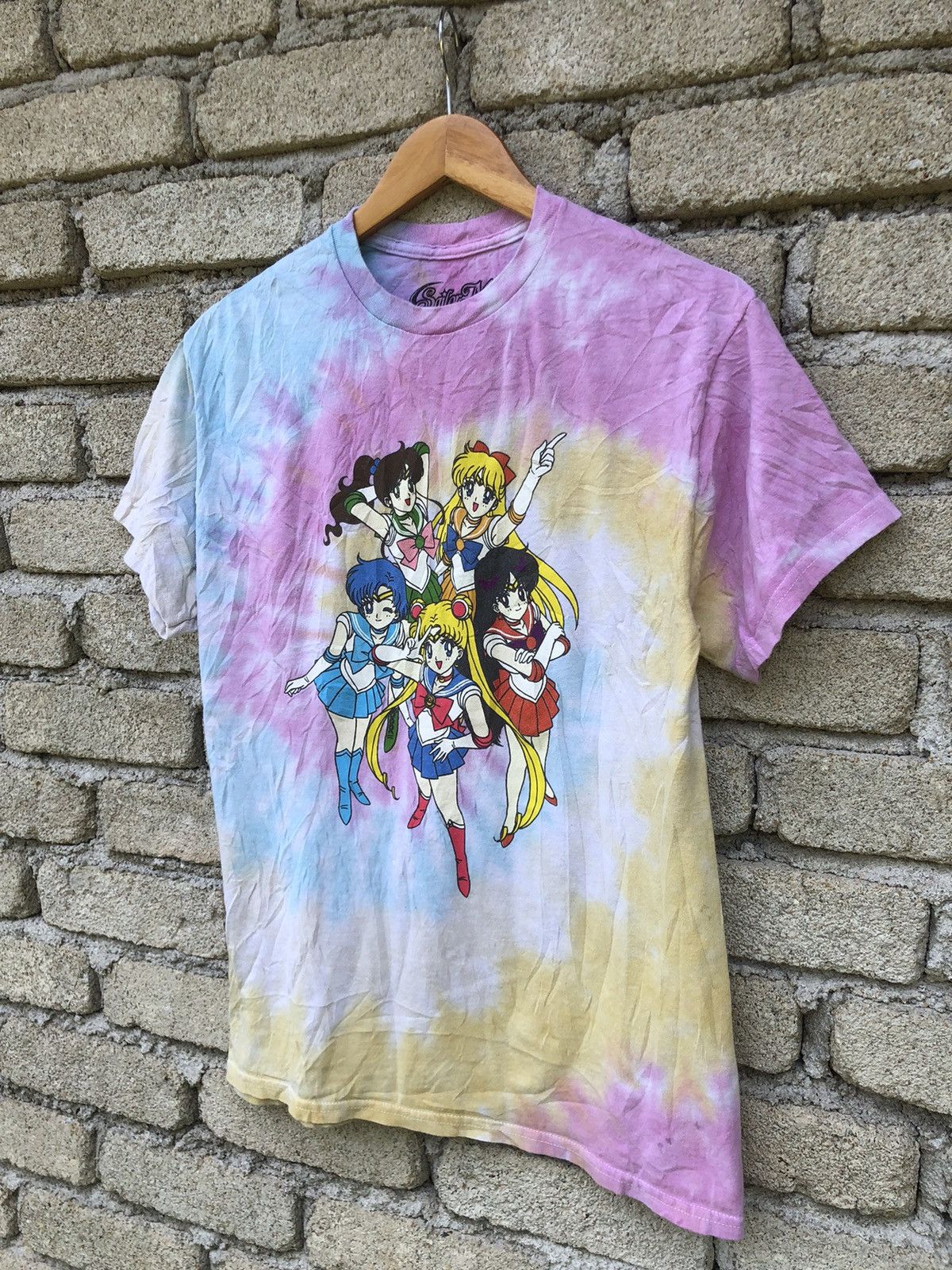 Anime Crazy Anime Sailormoon Full Characters Tye Dye Tshirt Size US M / EU 48-50 / 2 - 4 Thumbnail