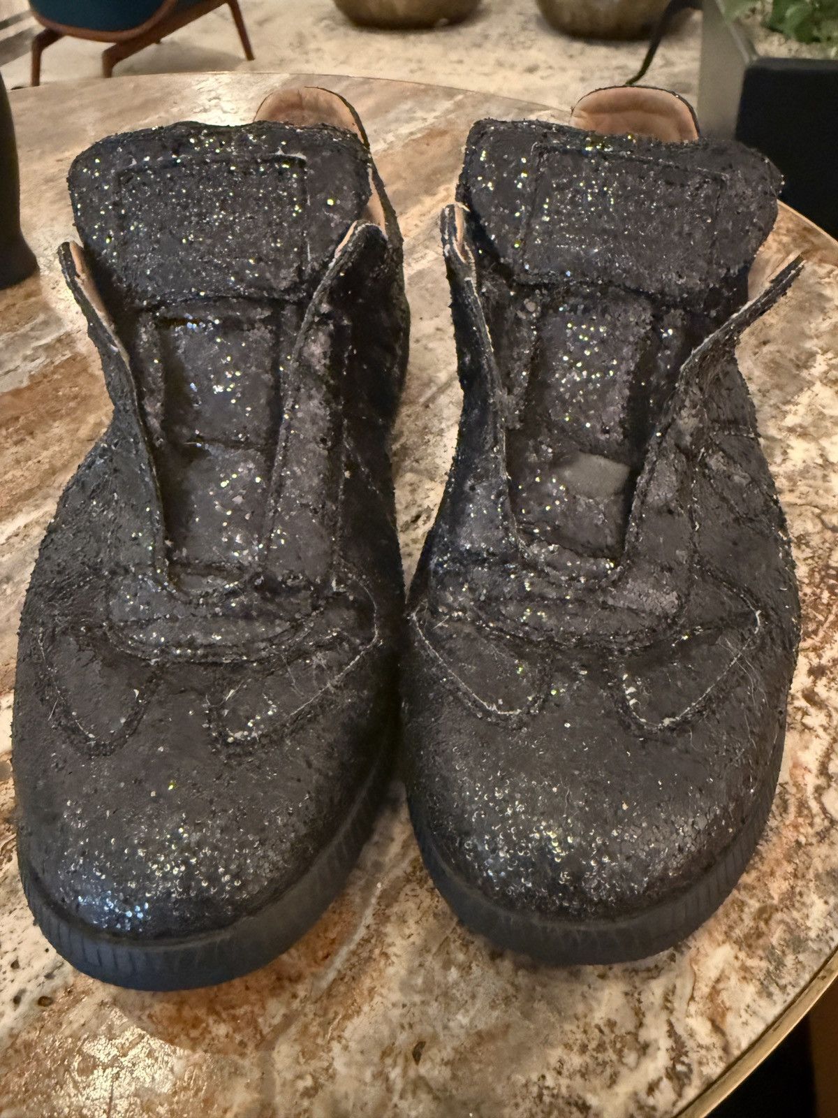 Maison Margiela Maison Martin Margiela Replica Glitter low top sz 44 /US10.5 Size US 10.5 / EU 43-44 - 8 Thumbnail