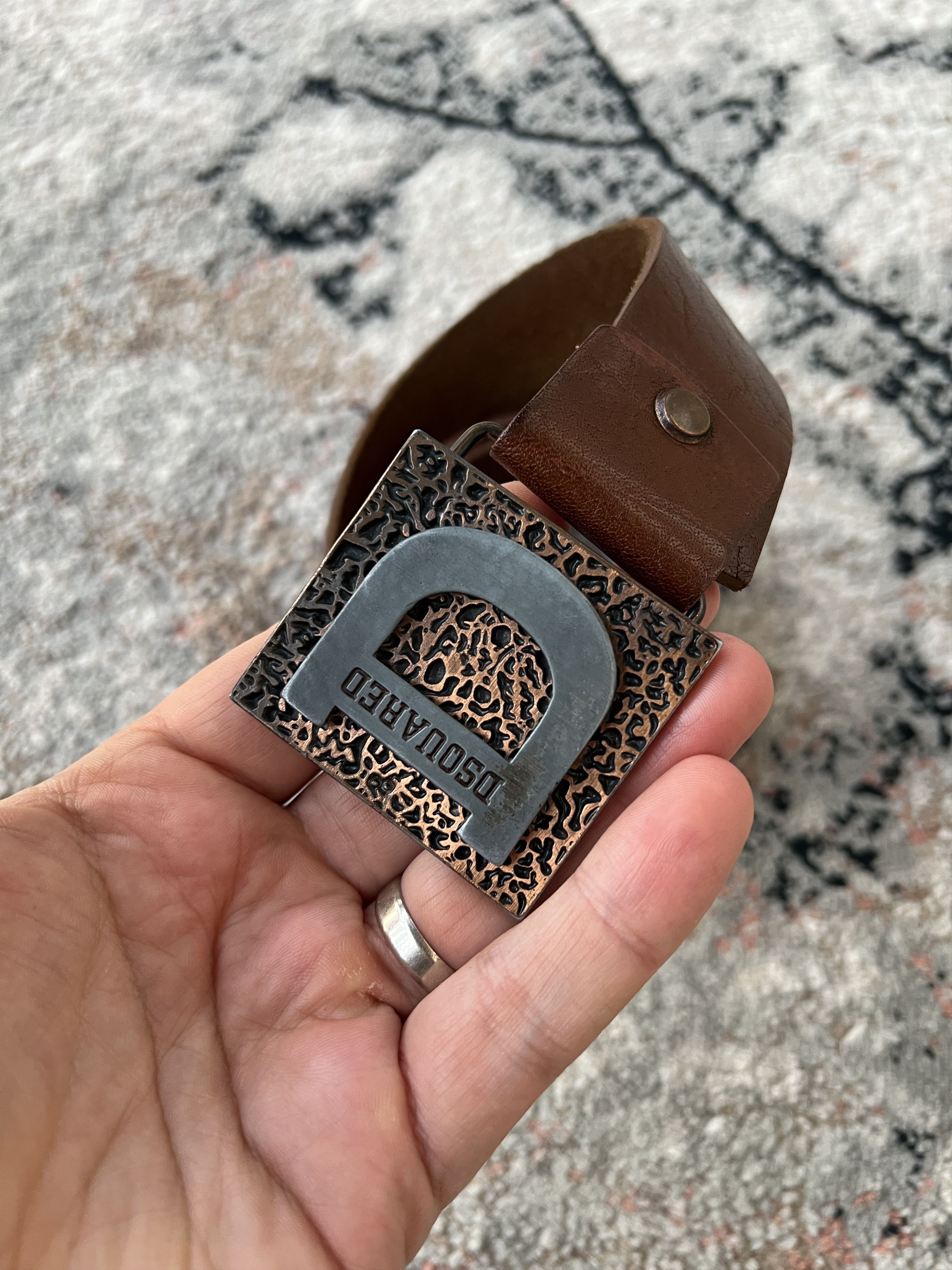 Dsquared2 Dsquared Leather Belt Size ONE SIZE - 2 Thumbnail